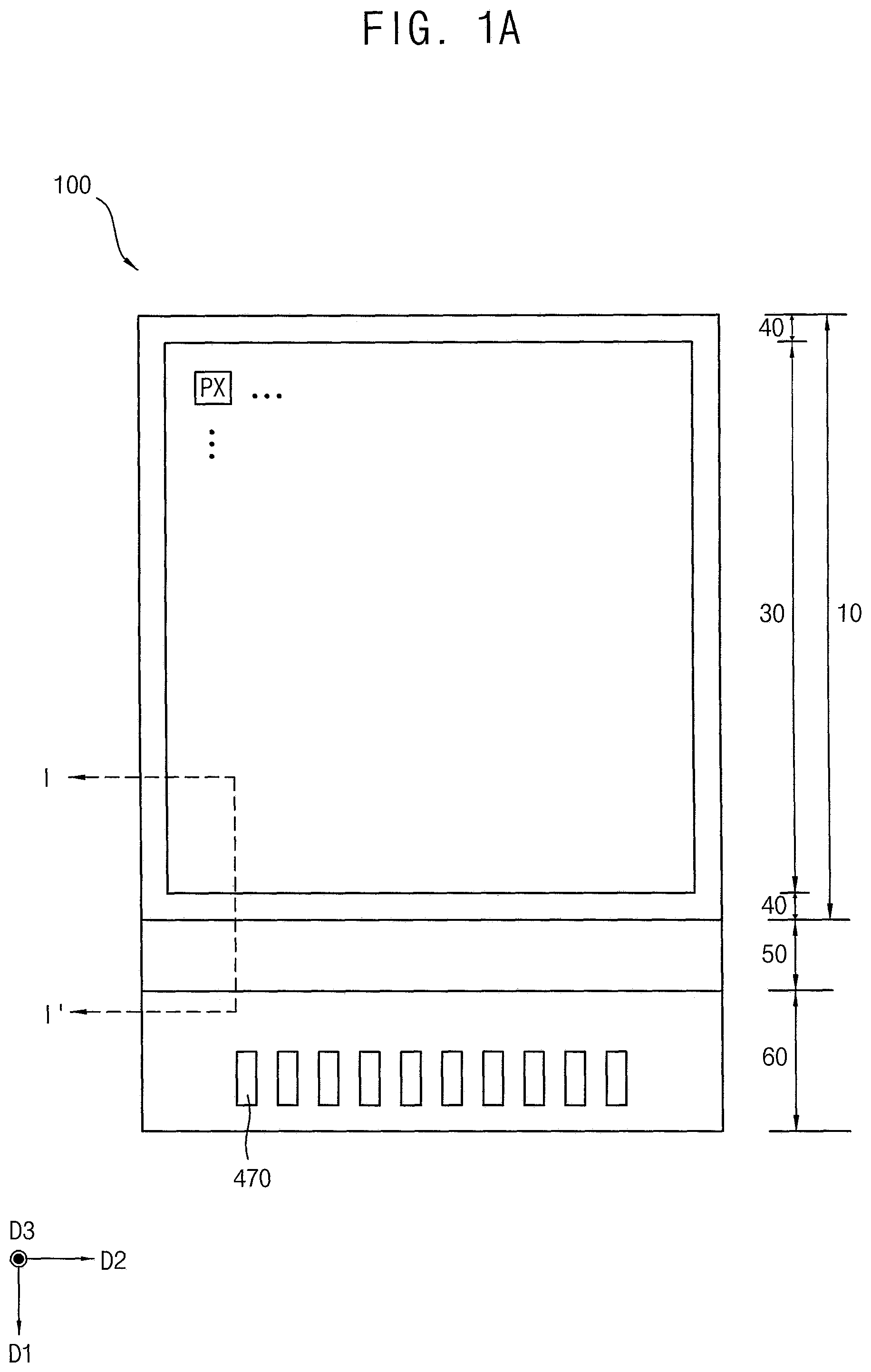 Patent US12324319 — Organic light emitting display device and a method of manufacturing organic light emitting display device — Figure 1