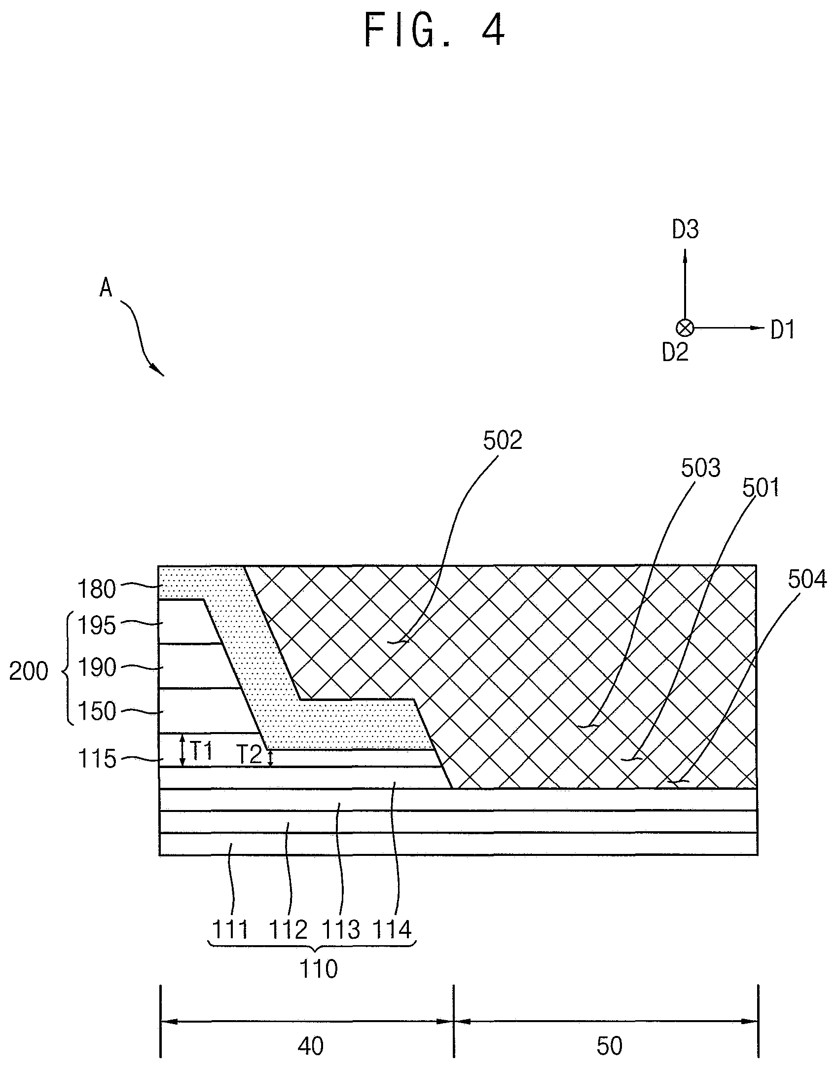 Patent US12324319 Figure 5 – Organic light emitting display device and a method of manufacturing organic light emitting display device