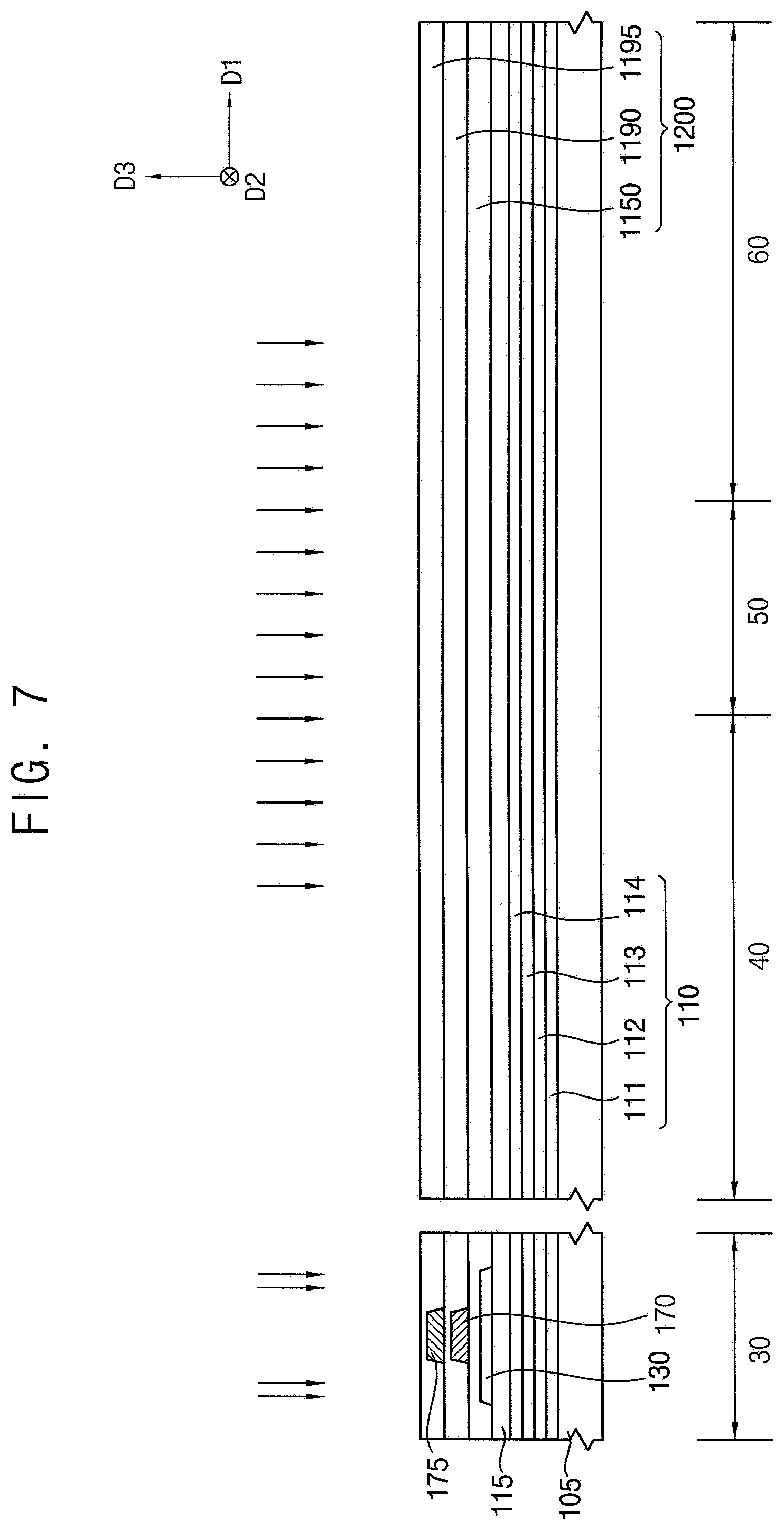 Patent US12324319 Figure 8 – Organic light emitting display device and a method of manufacturing organic light emitting display device