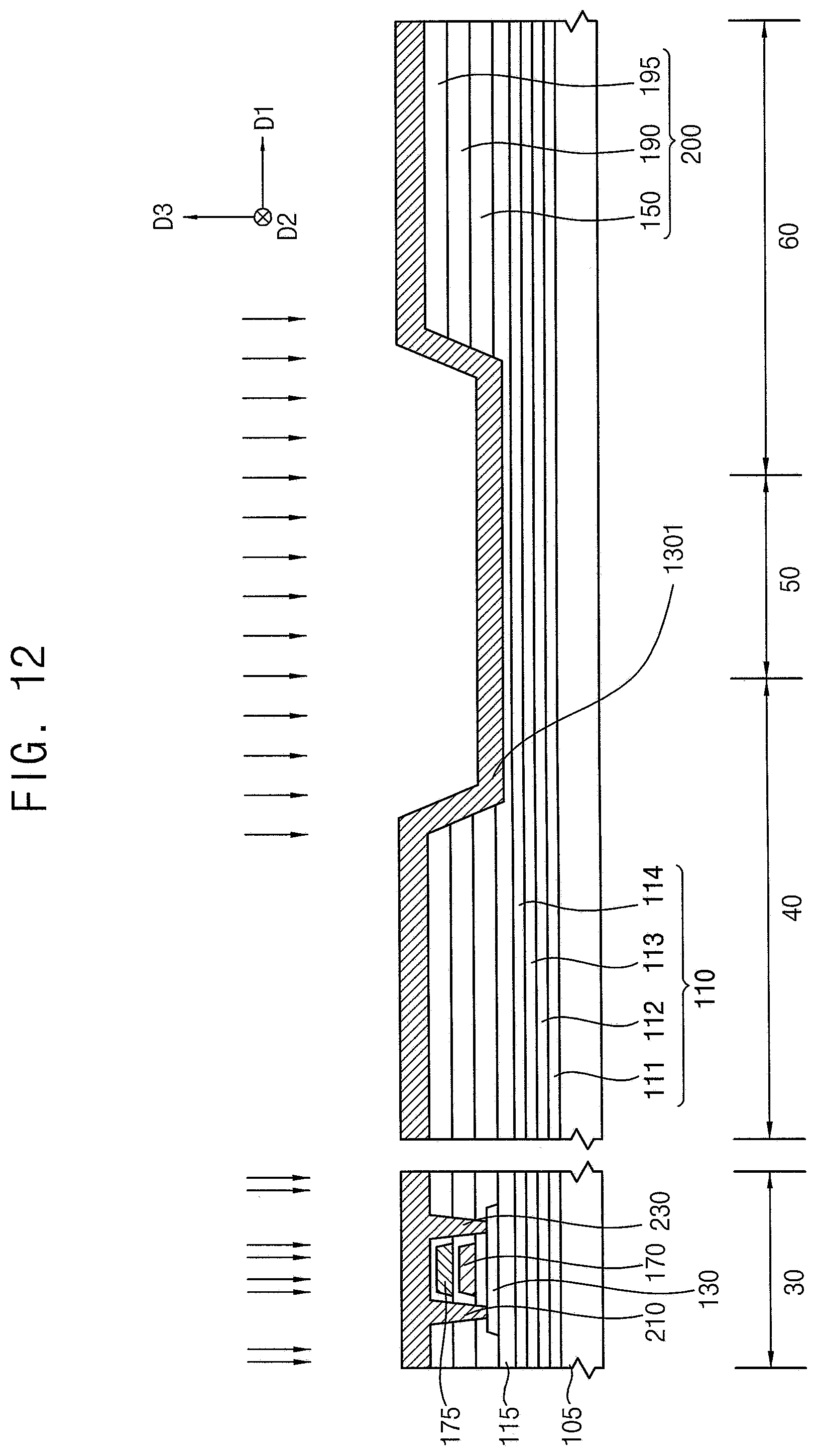 Patent US12324319 Figure 13 – Organic light emitting display device and a method of manufacturing organic light emitting display device
