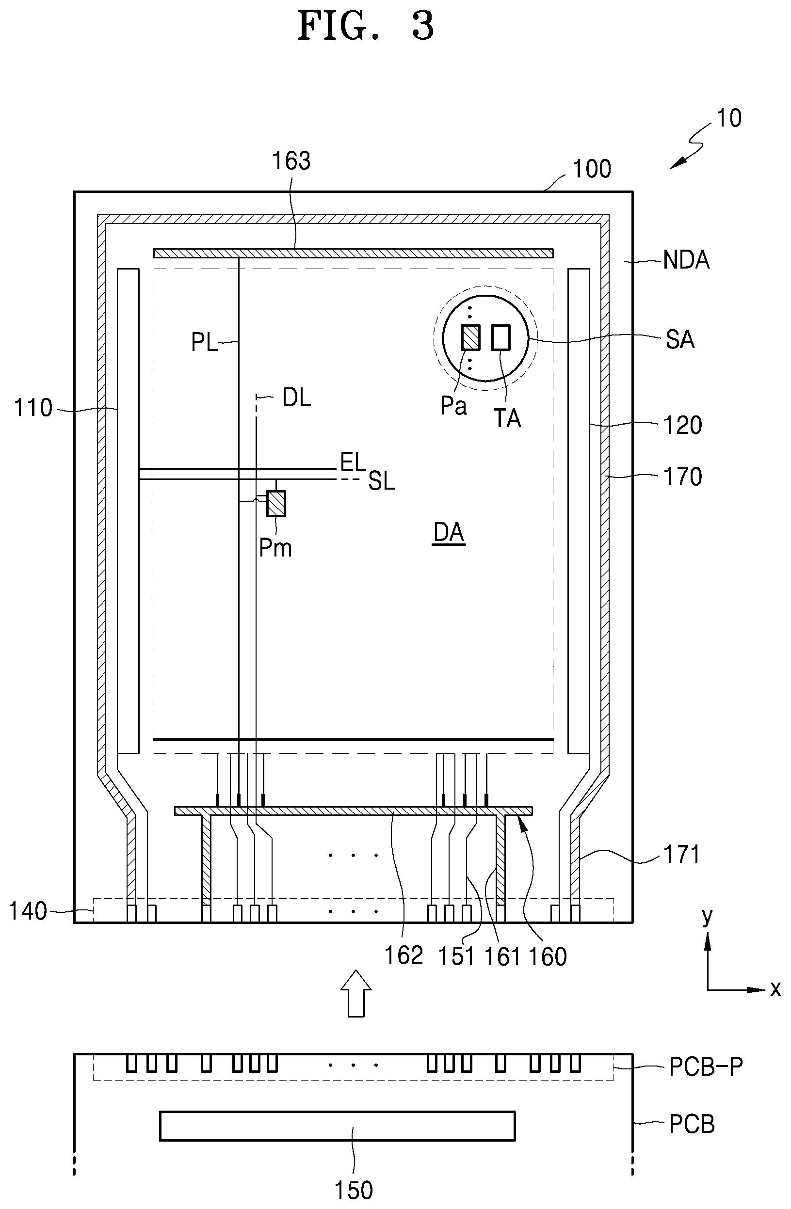 Patent US12324320 Figure 2 – Display apparatus including a blocking layer and method of manufacturing the same