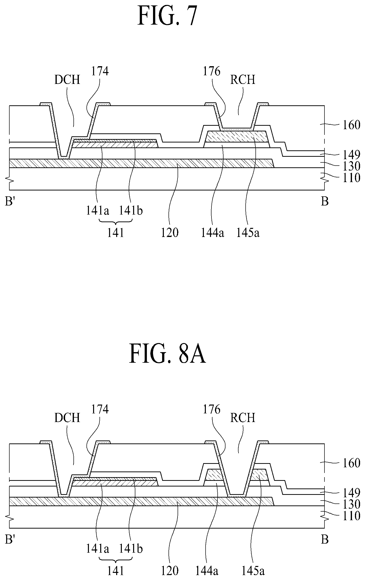 Patent US12324321 Figure 8 – Light emitting display panel and light emitting display apparatus using the same