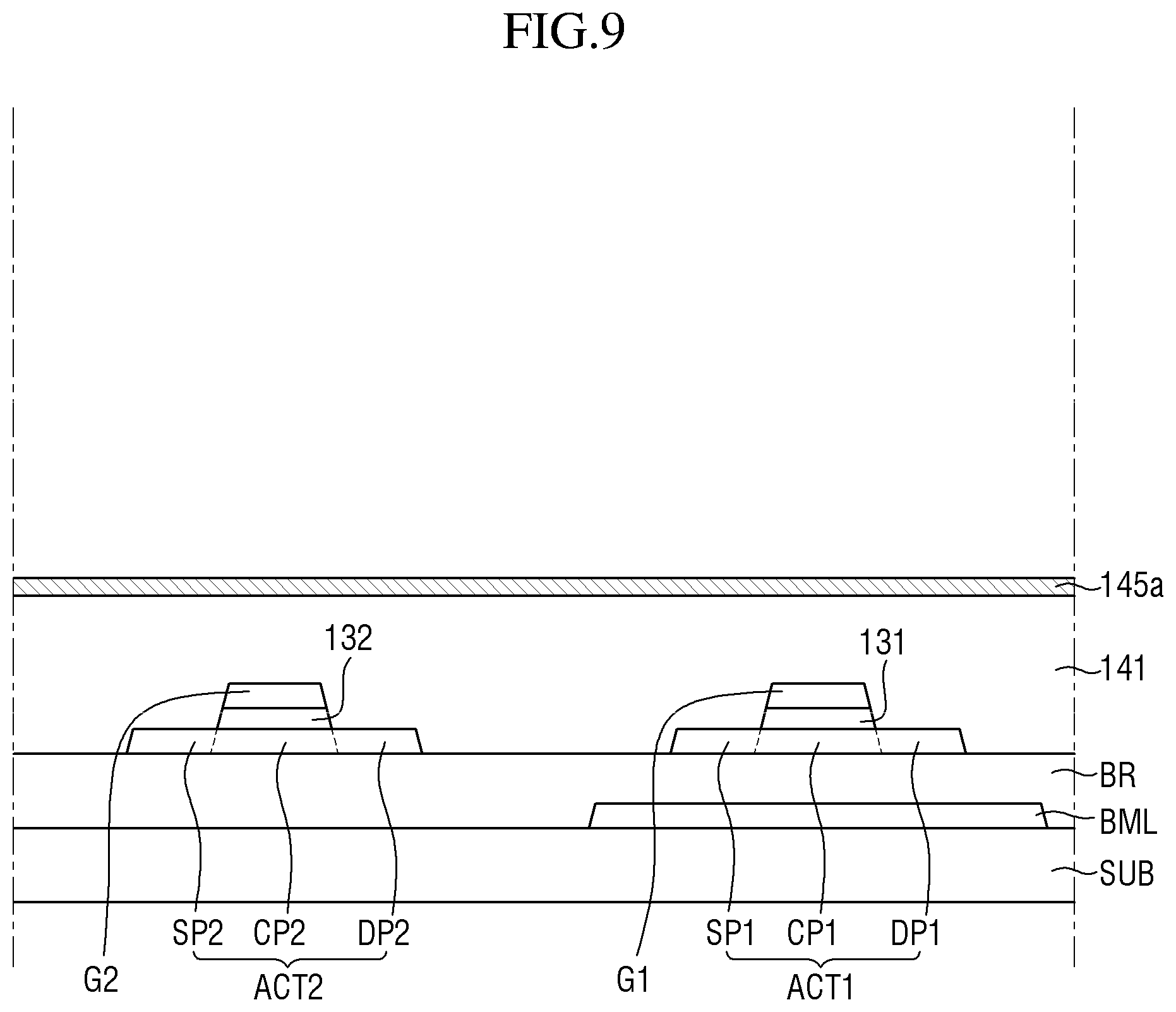 Patent US12324322 Figure 12 – Method for manufacturing display device including second interlayer insulating layer overlapping active layer of driving transistor and not overlapping active layer of switching transistor