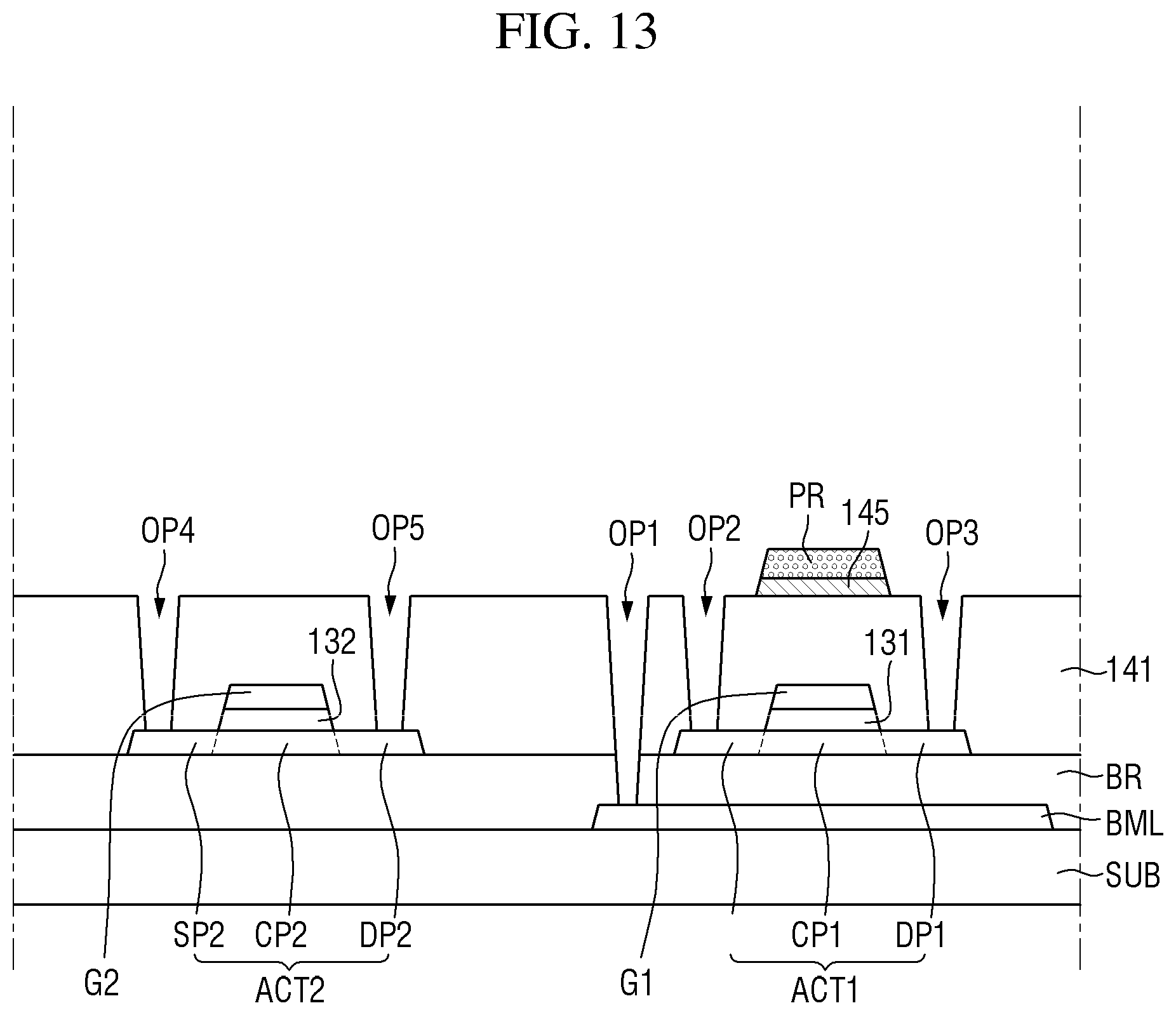 Patent US12324322 Figure 16 – Method for manufacturing display device including second interlayer insulating layer overlapping active layer of driving transistor and not overlapping active layer of switching transistor