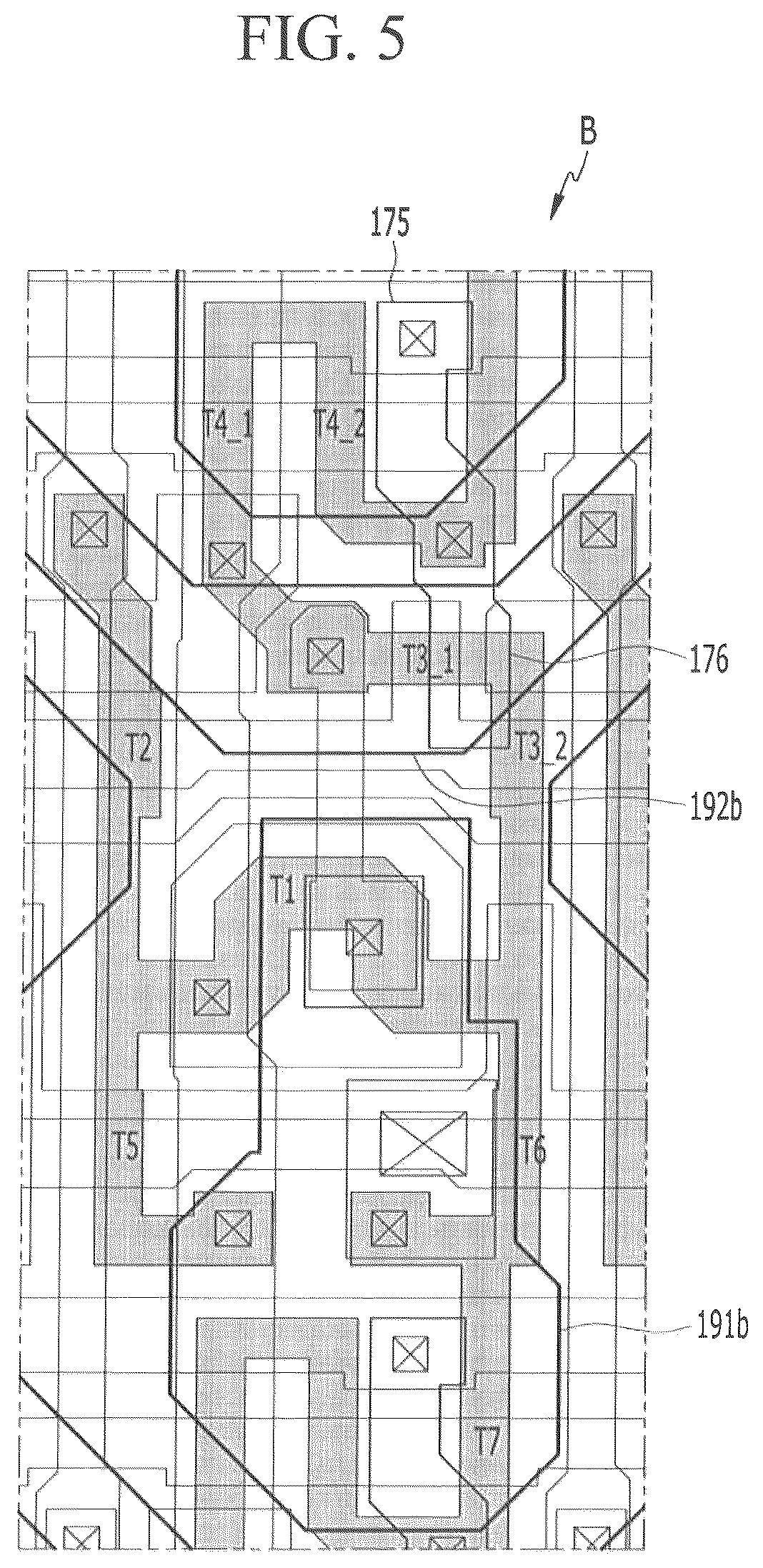 Patent US12324324 Figure 5 – Display device having an emission layer