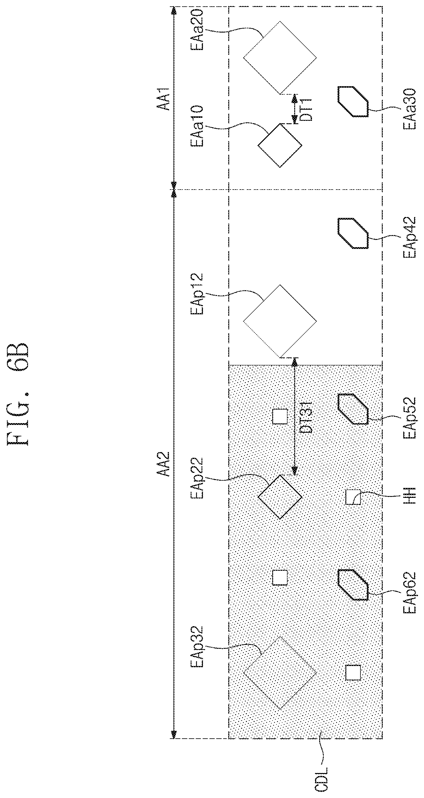 Patent US12324326 Figure 8 – Display device with scan driver circuit overlapping display area