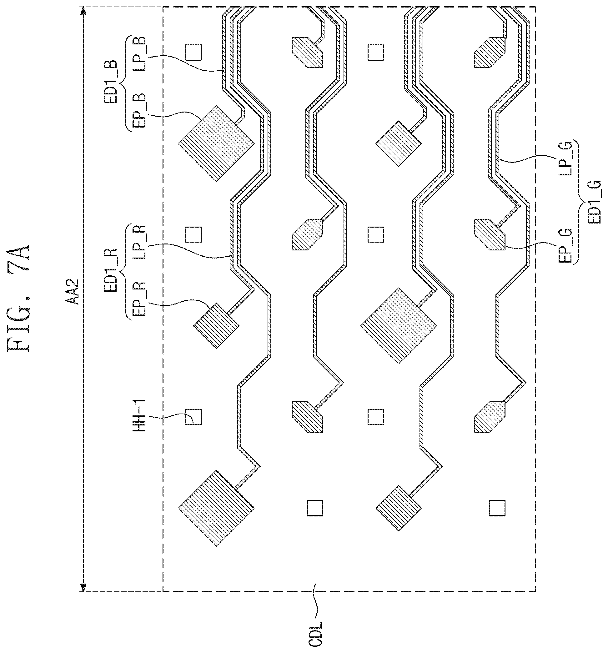 Patent US12324326 Figure 10 – Display device with scan driver circuit overlapping display area