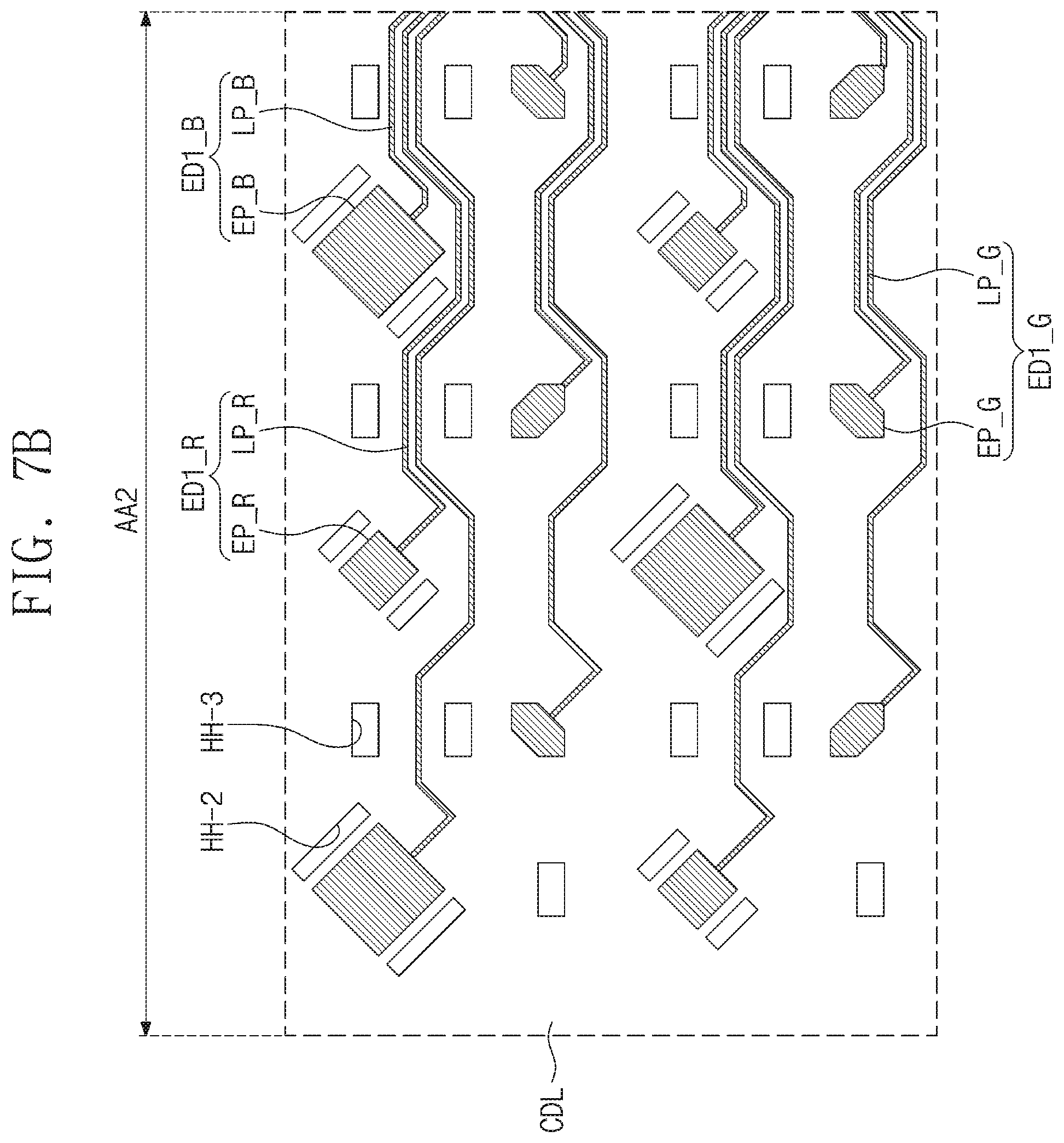 Patent US12324326 Figure 11 – Display device with scan driver circuit overlapping display area