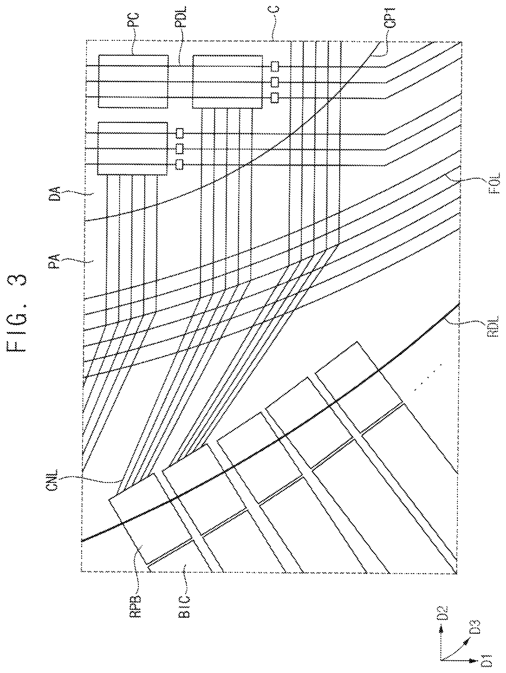 Patent US12324329 Figure 3 – Repair circuit for a display device