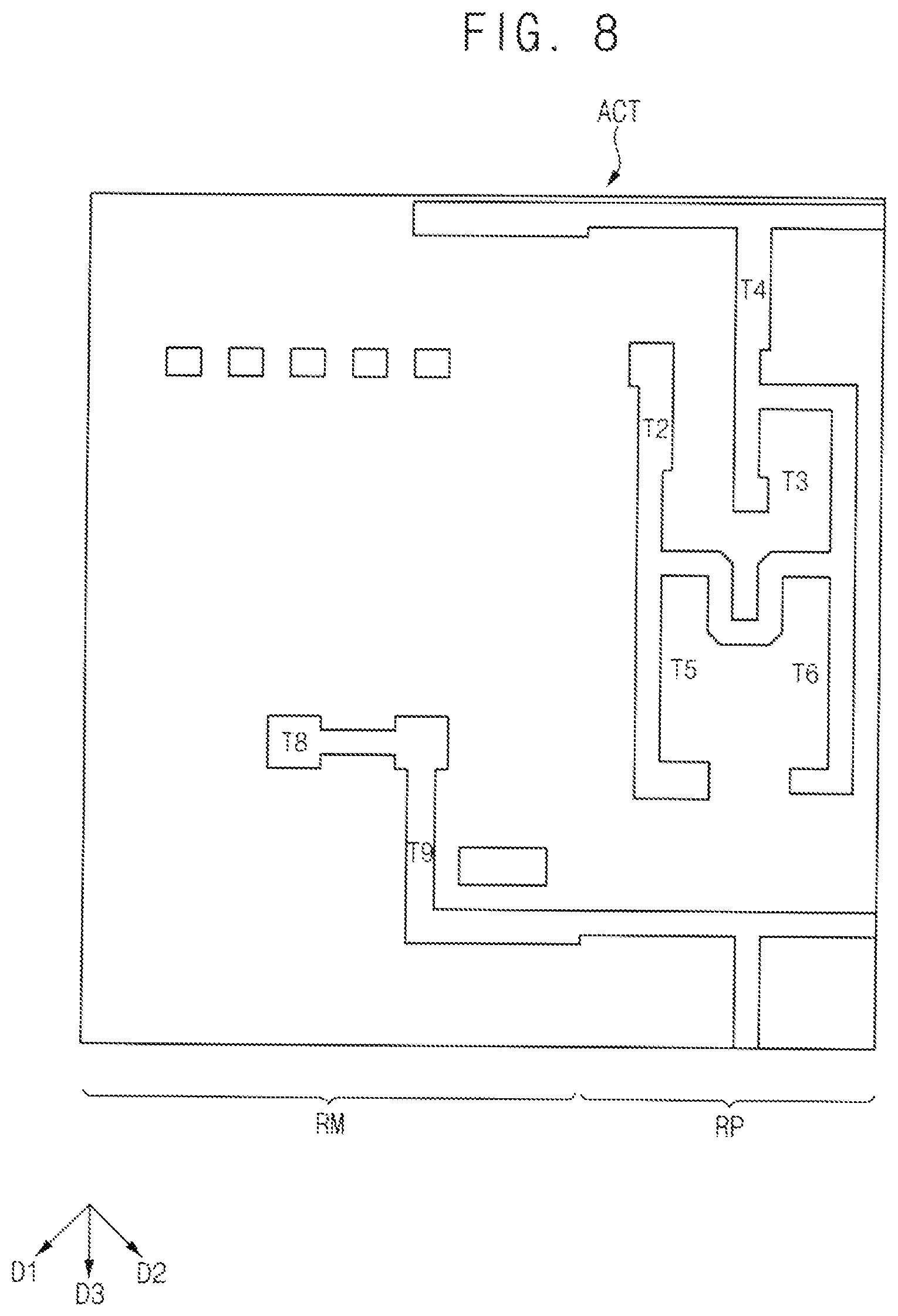 Patent US12324329 Figure 8 – Repair circuit for a display device
