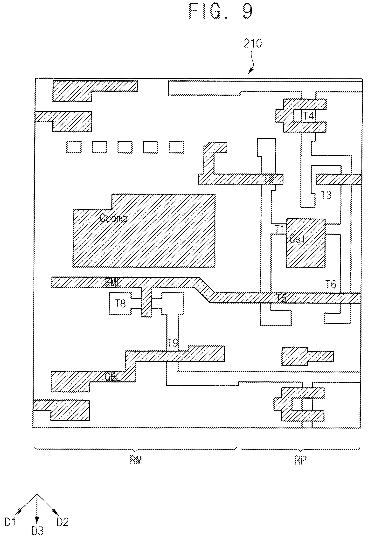 Patent US12324329 Figure 9 – Repair circuit for a display device