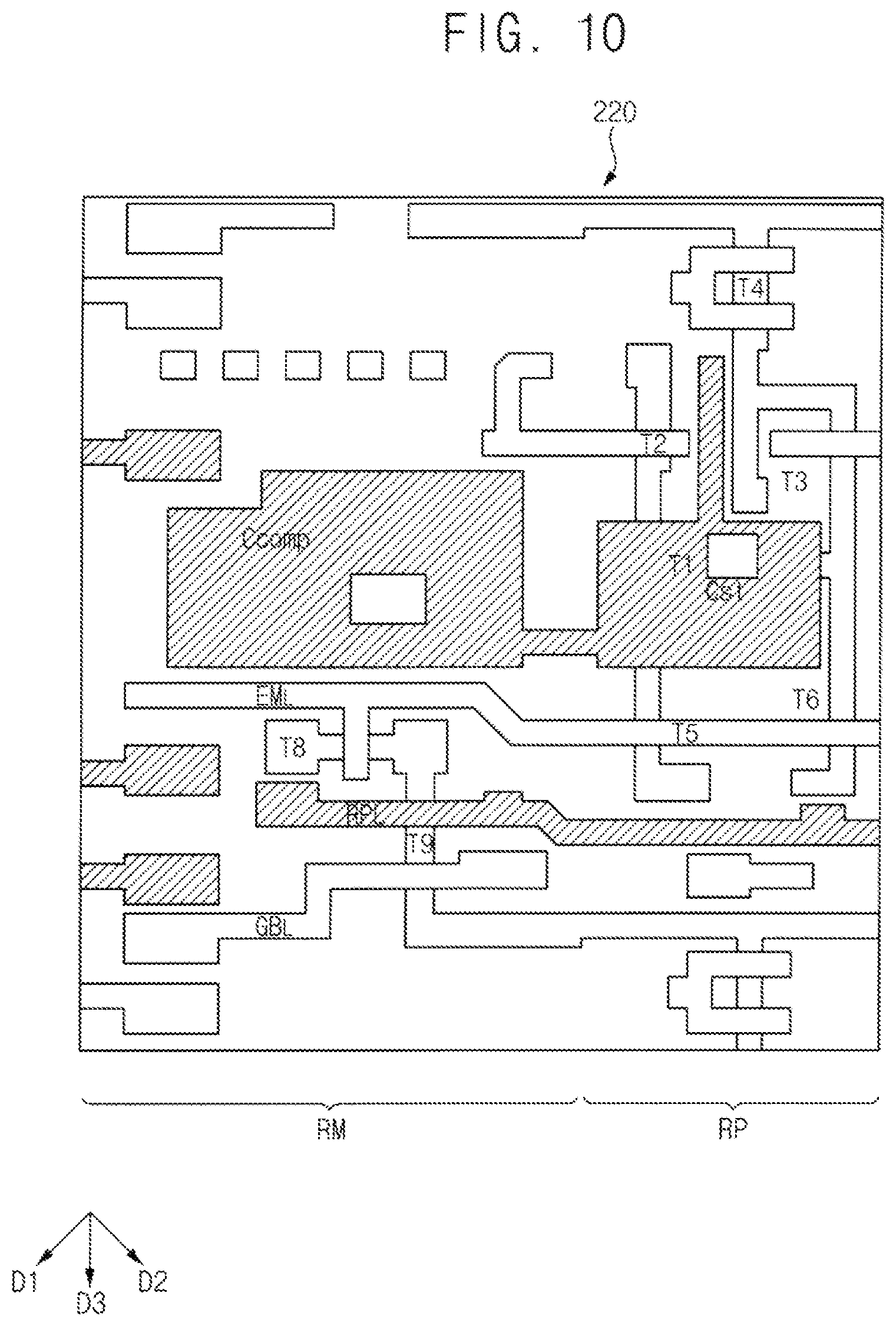 Patent US12324329 Figure 10 – Repair circuit for a display device