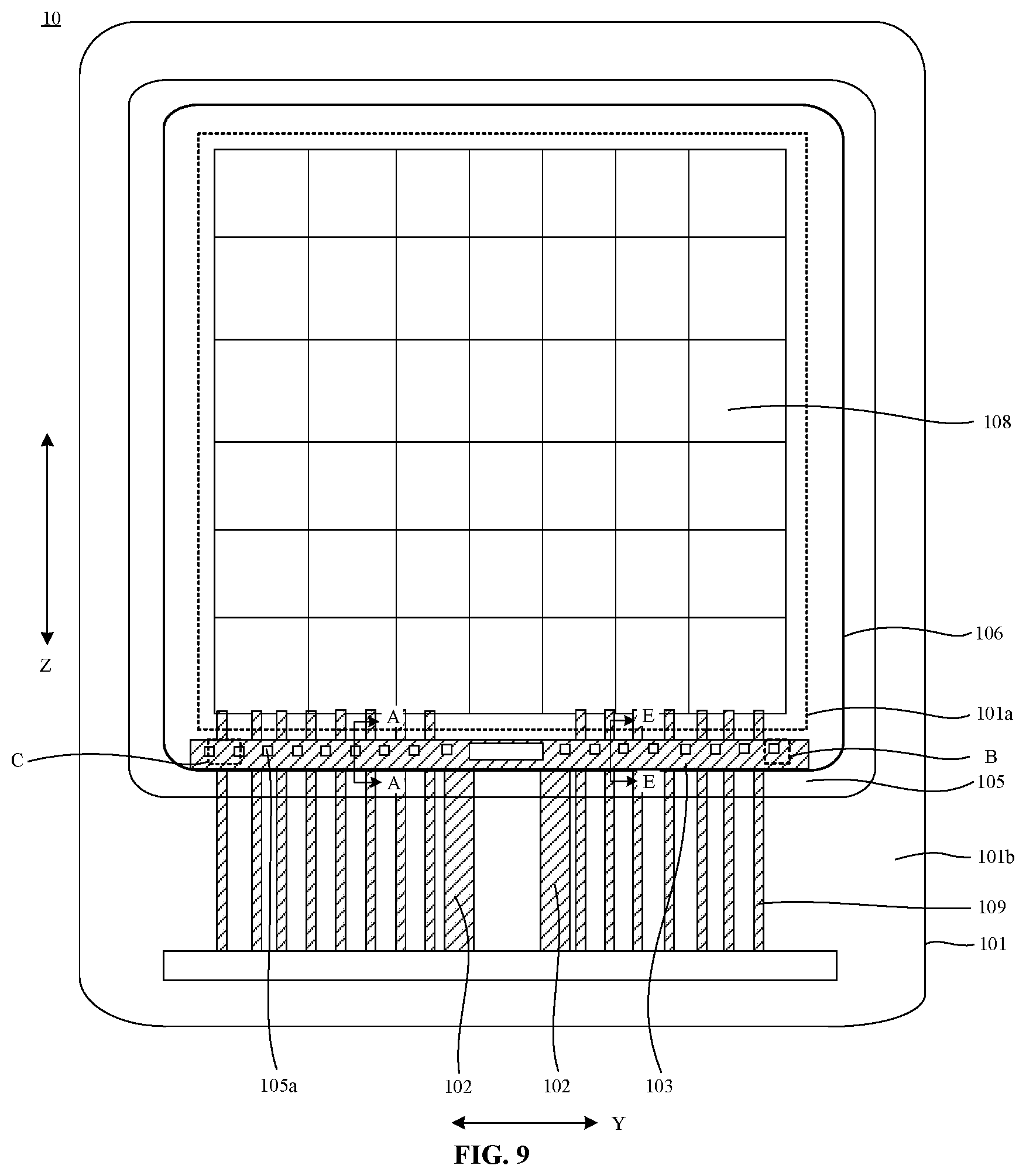 Patent US12324331 Figure 5 – Display panel and display device