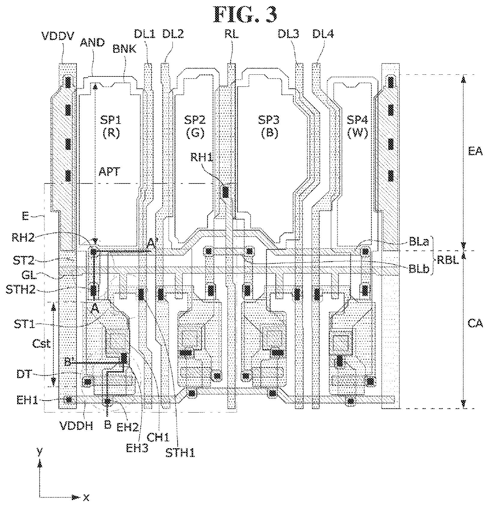 Patent US12324334 Figure 3 – Display panel and repair method thereof