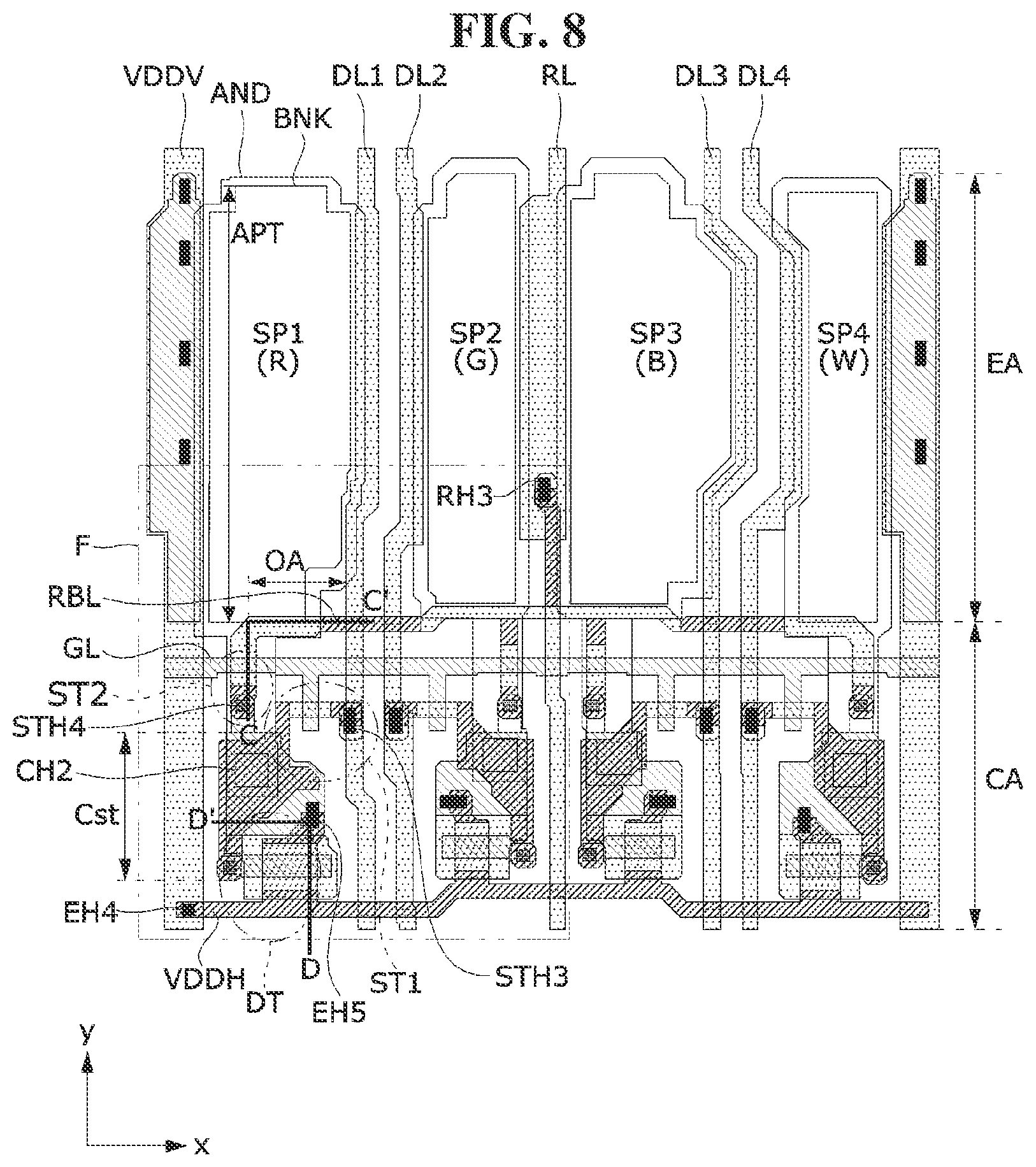 Patent US12324334 Figure 7 – Display panel and repair method thereof