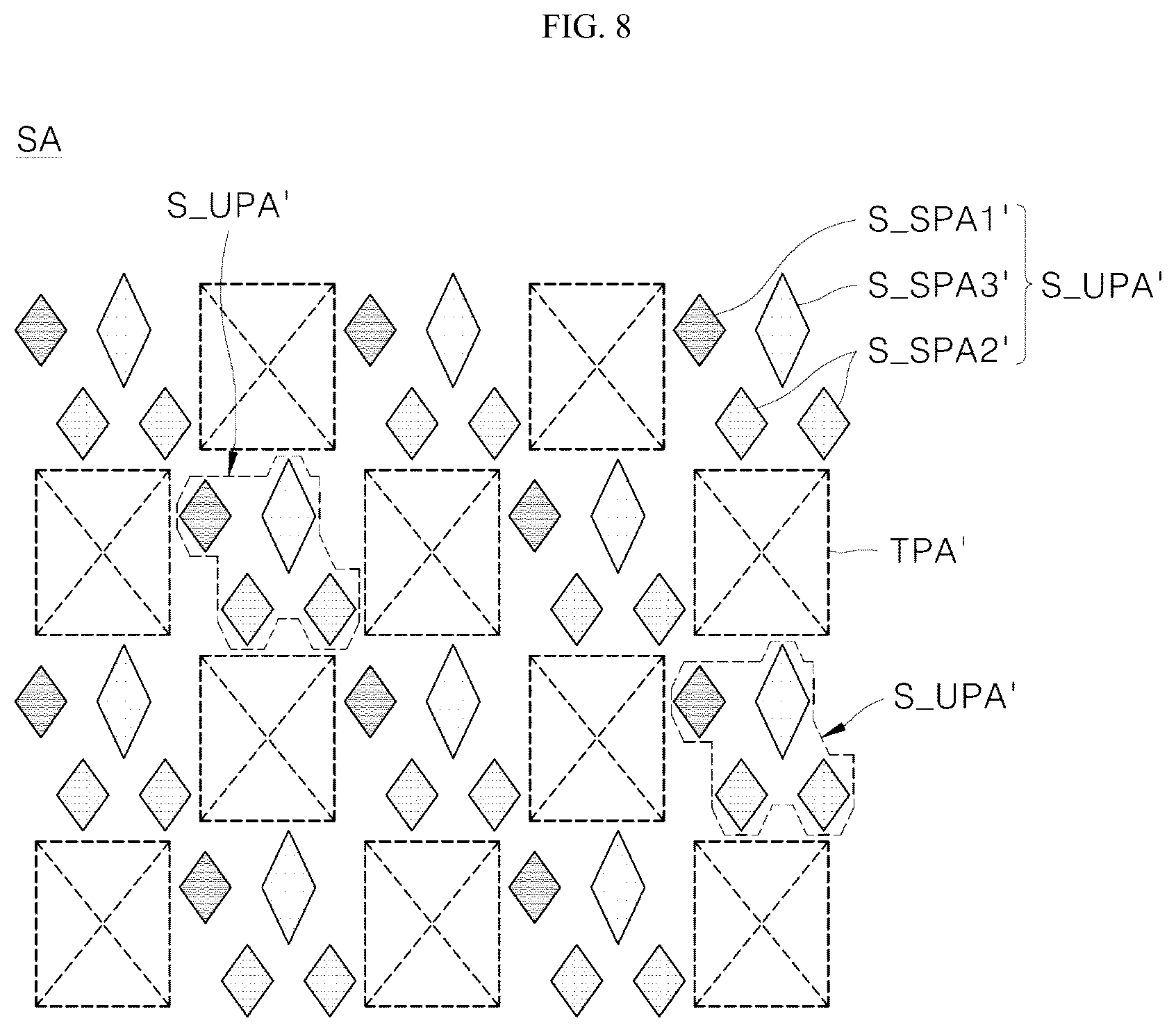 Patent US12324338 Figure 7 – Display panel, display device including the panel, and method for manufacturing the panel
