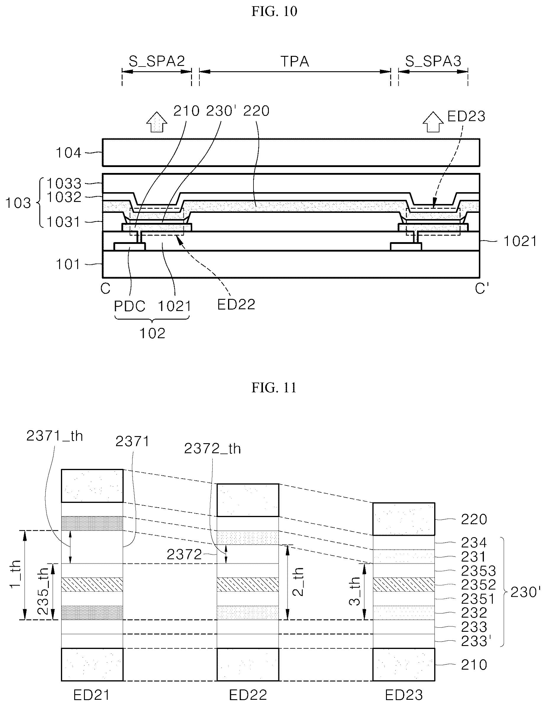 Patent US12324338 Figure 9 – Display panel, display device including the panel, and method for manufacturing the panel