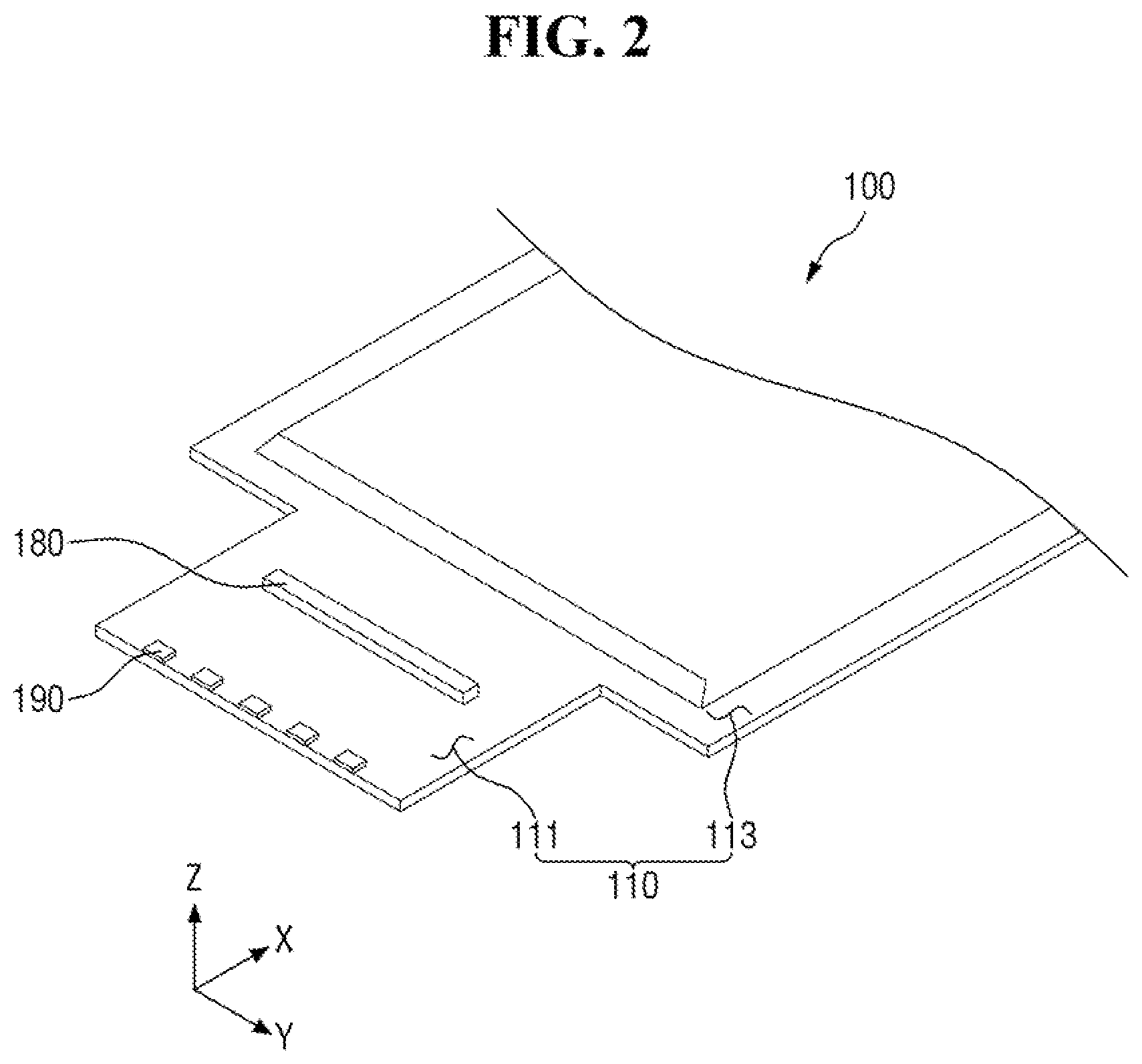 Patent US12324342 Figure 2 – Display device acquiring fingerprint pattern and touch pressure information using a single structure