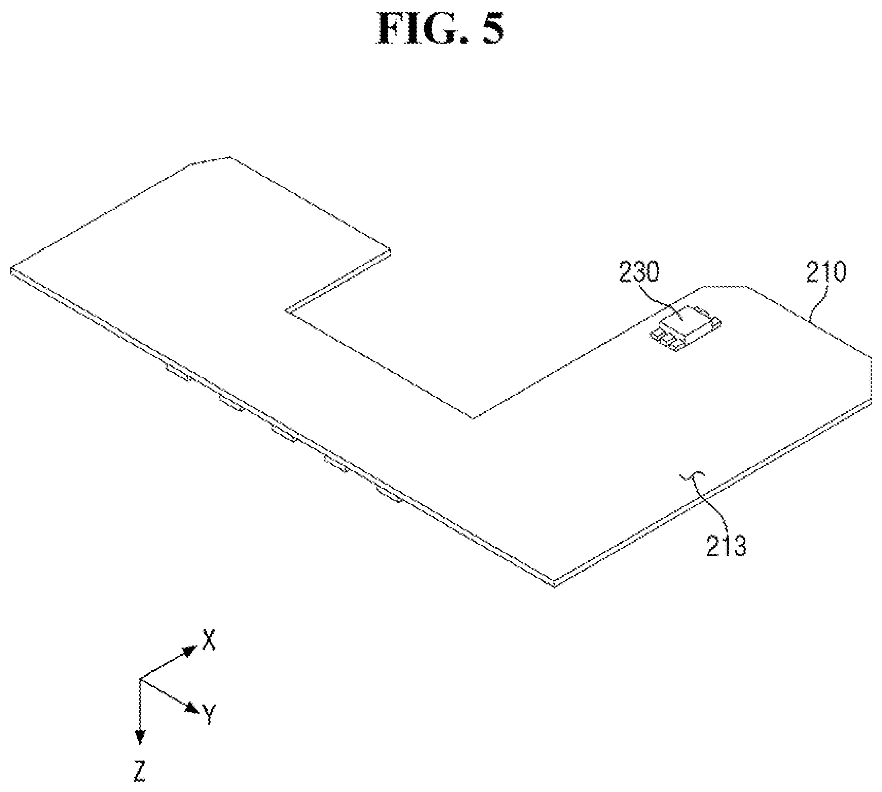 Patent US12324342 Figure 5 – Display device acquiring fingerprint pattern and touch pressure information using a single structure
