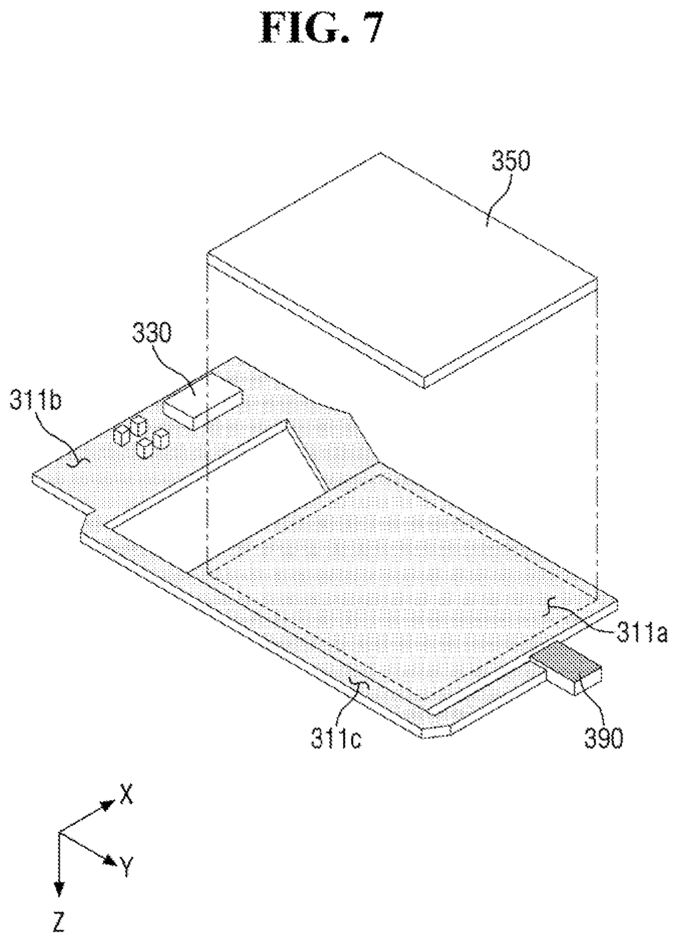 Patent US12324342 Figure 7 – Display device acquiring fingerprint pattern and touch pressure information using a single structure