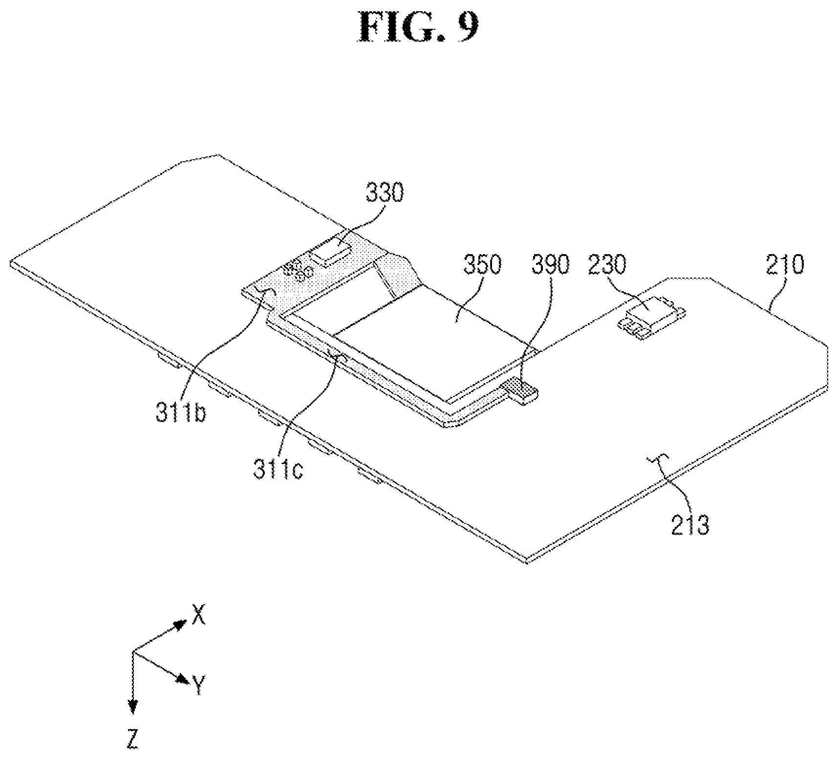 Patent US12324342 Figure 9 – Display device acquiring fingerprint pattern and touch pressure information using a single structure
