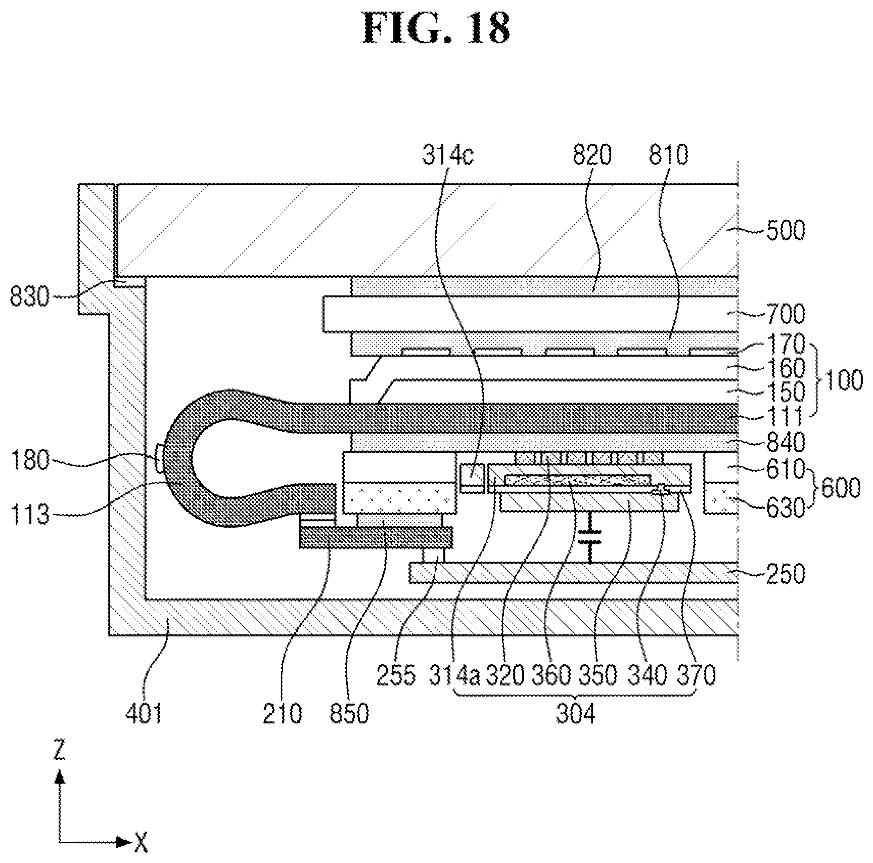 Patent US12324342 Figure 18 – Display device acquiring fingerprint pattern and touch pressure information using a single structure