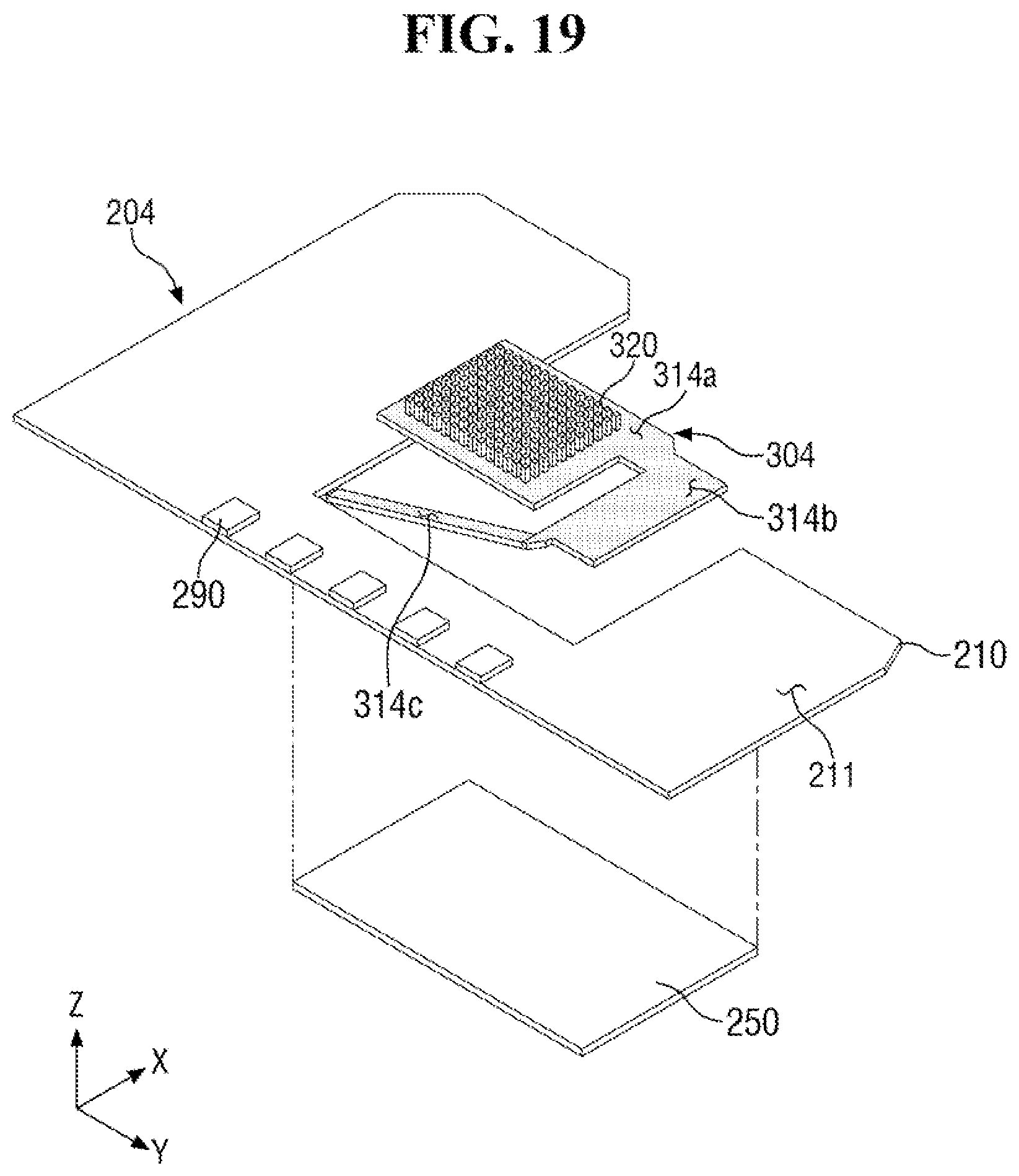 Patent US12324342 Figure 19 – Display device acquiring fingerprint pattern and touch pressure information using a single structure