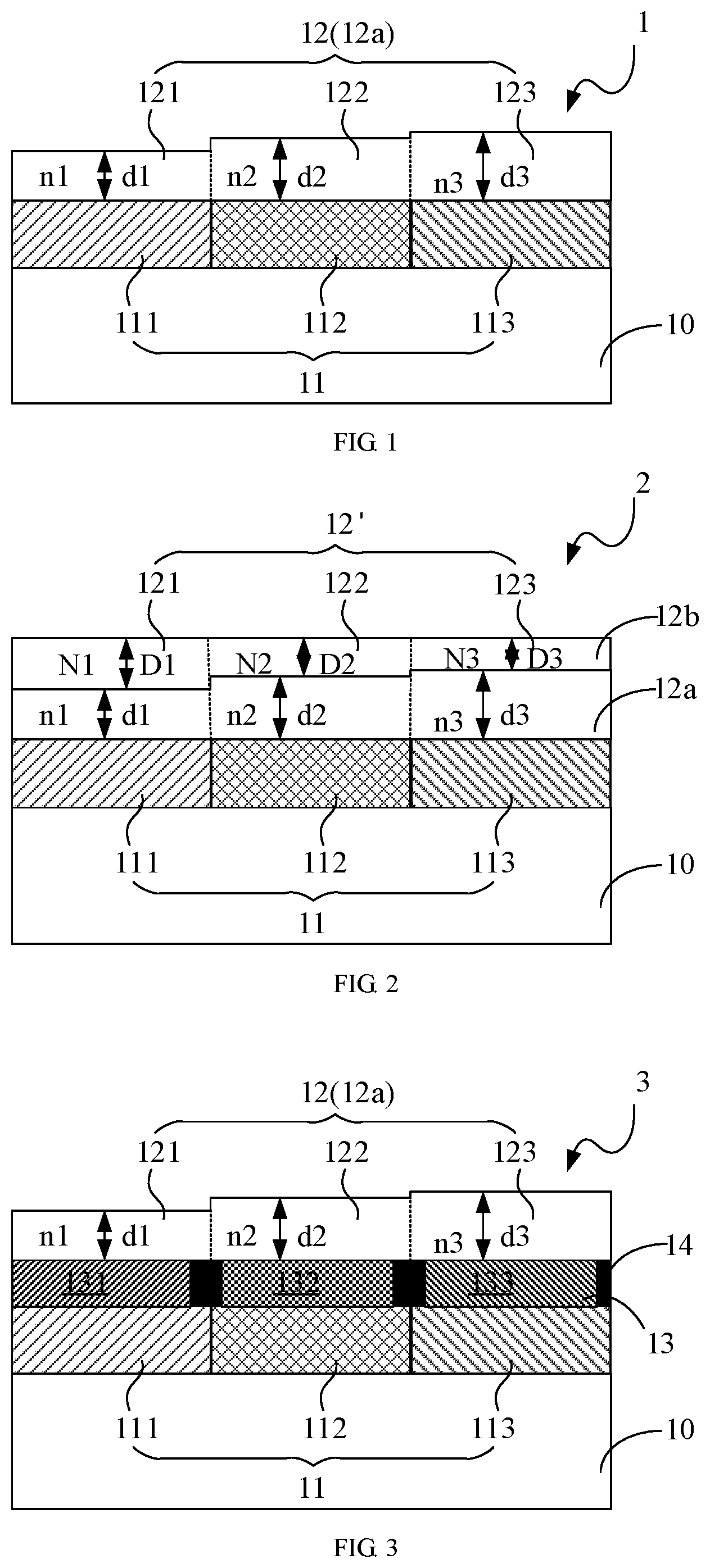 Patent US12324343 Figure 1 – Top emitting display panels and display devices