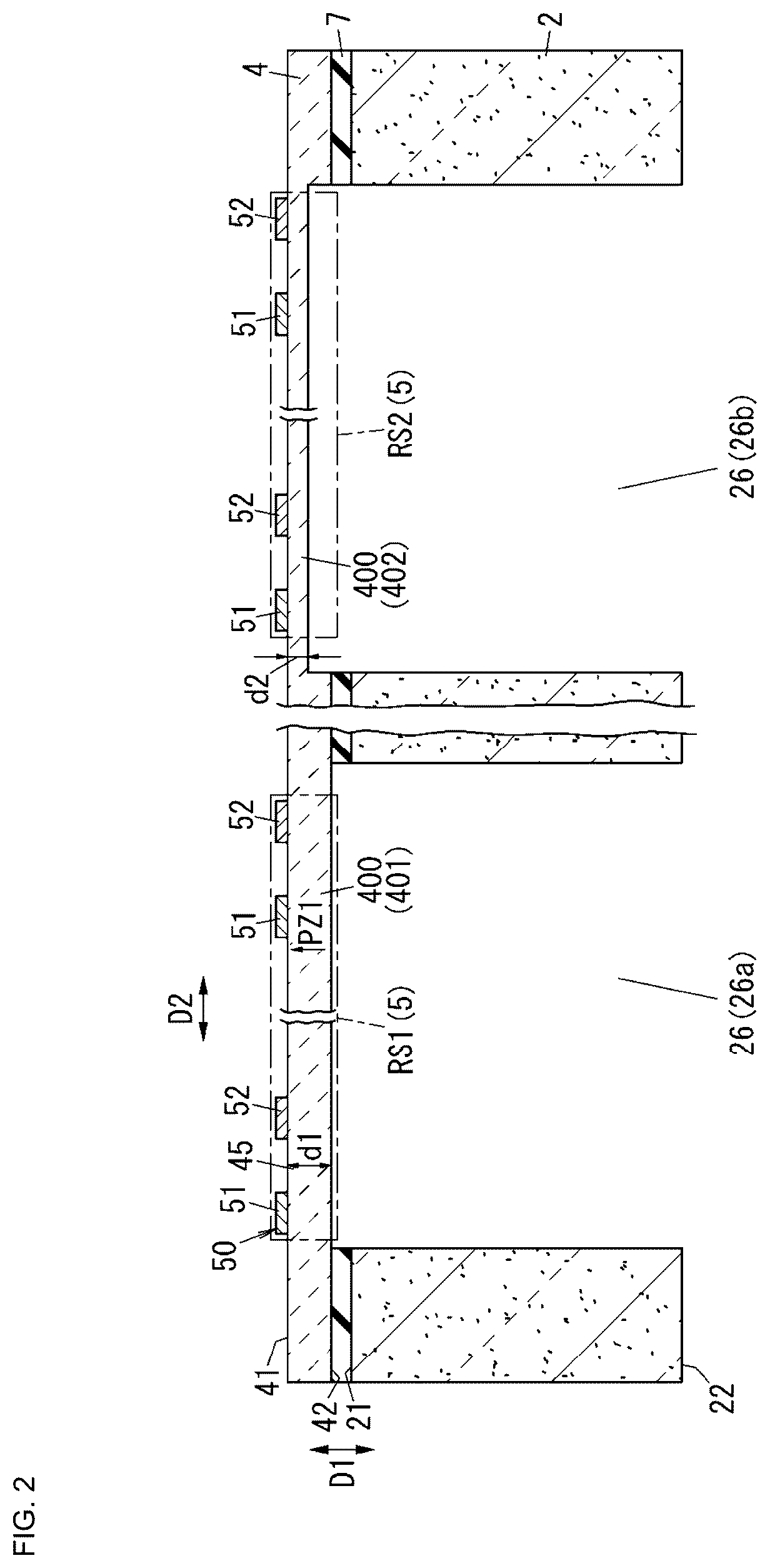 Patent US12324355 Figure 2 – Acoustic wave device