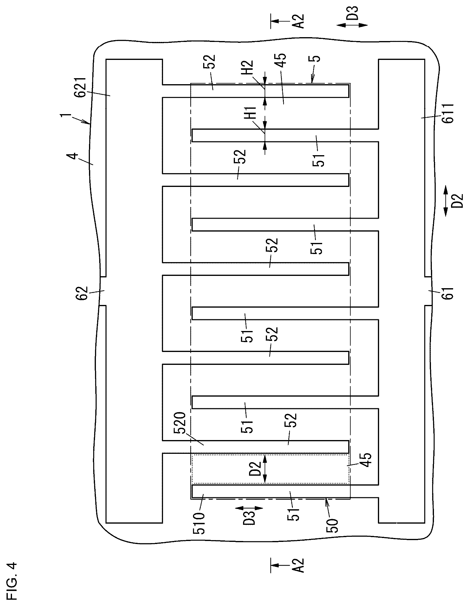 Patent US12324355 Figure 4 – Acoustic wave device