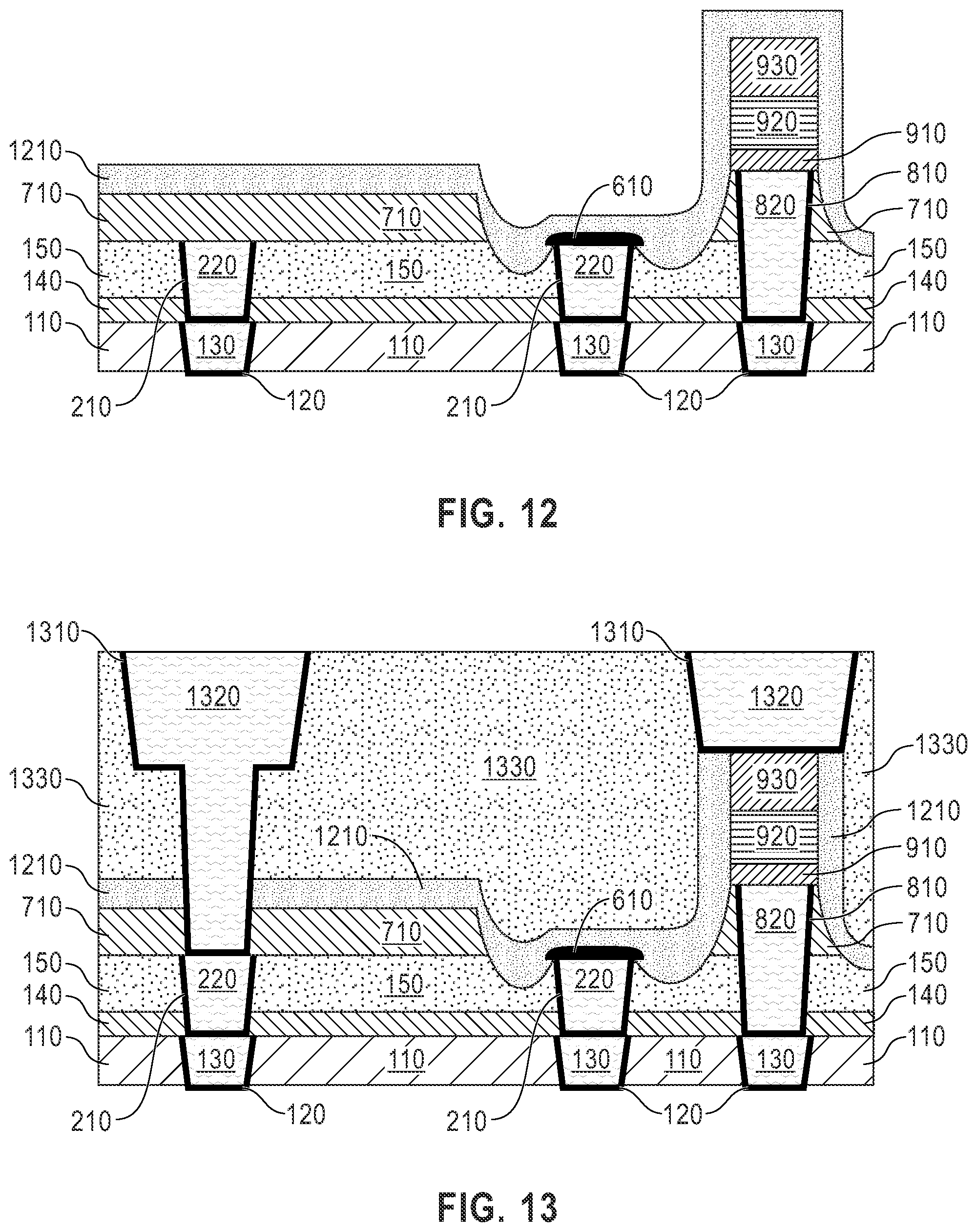 Patent US12324358 Figure 5 – Tall bottom electrode structure in embedded magnetoresistive random-access memory