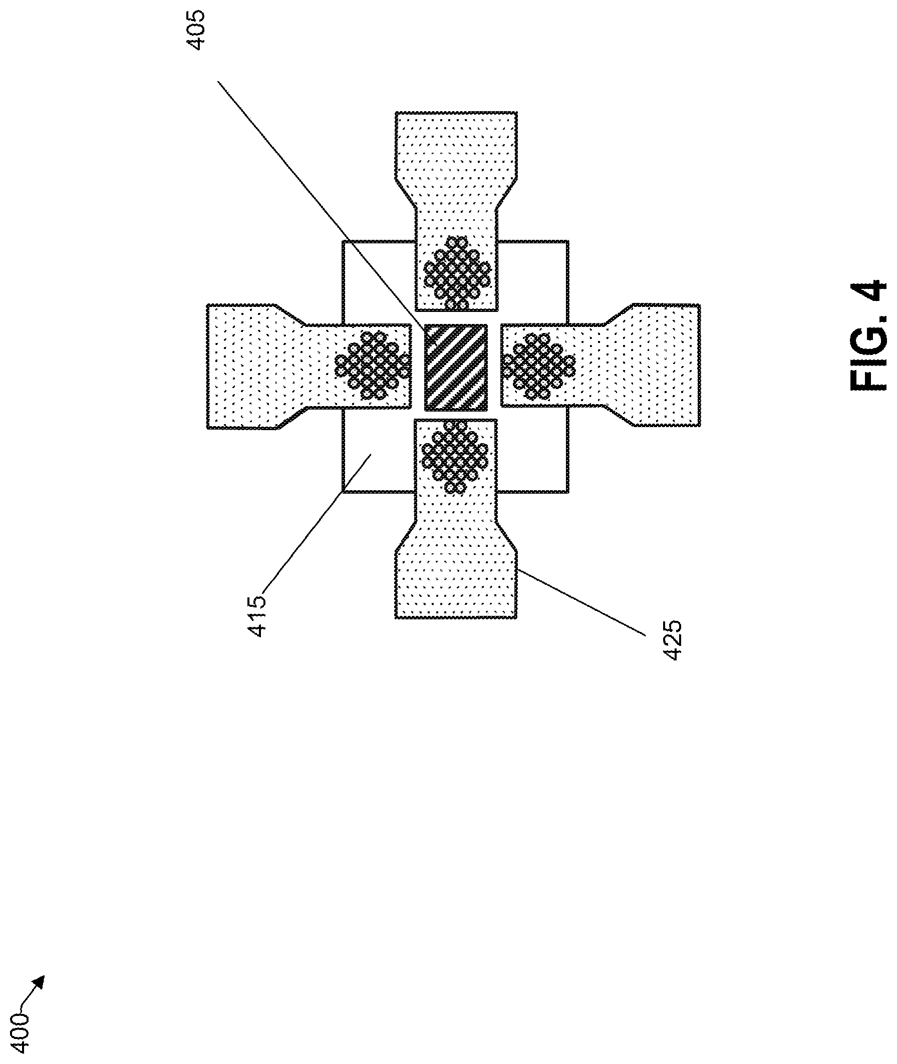 Patent US12324361 Figure 4 – Electrical connections between dissimilar materials at cryogenic temperatures