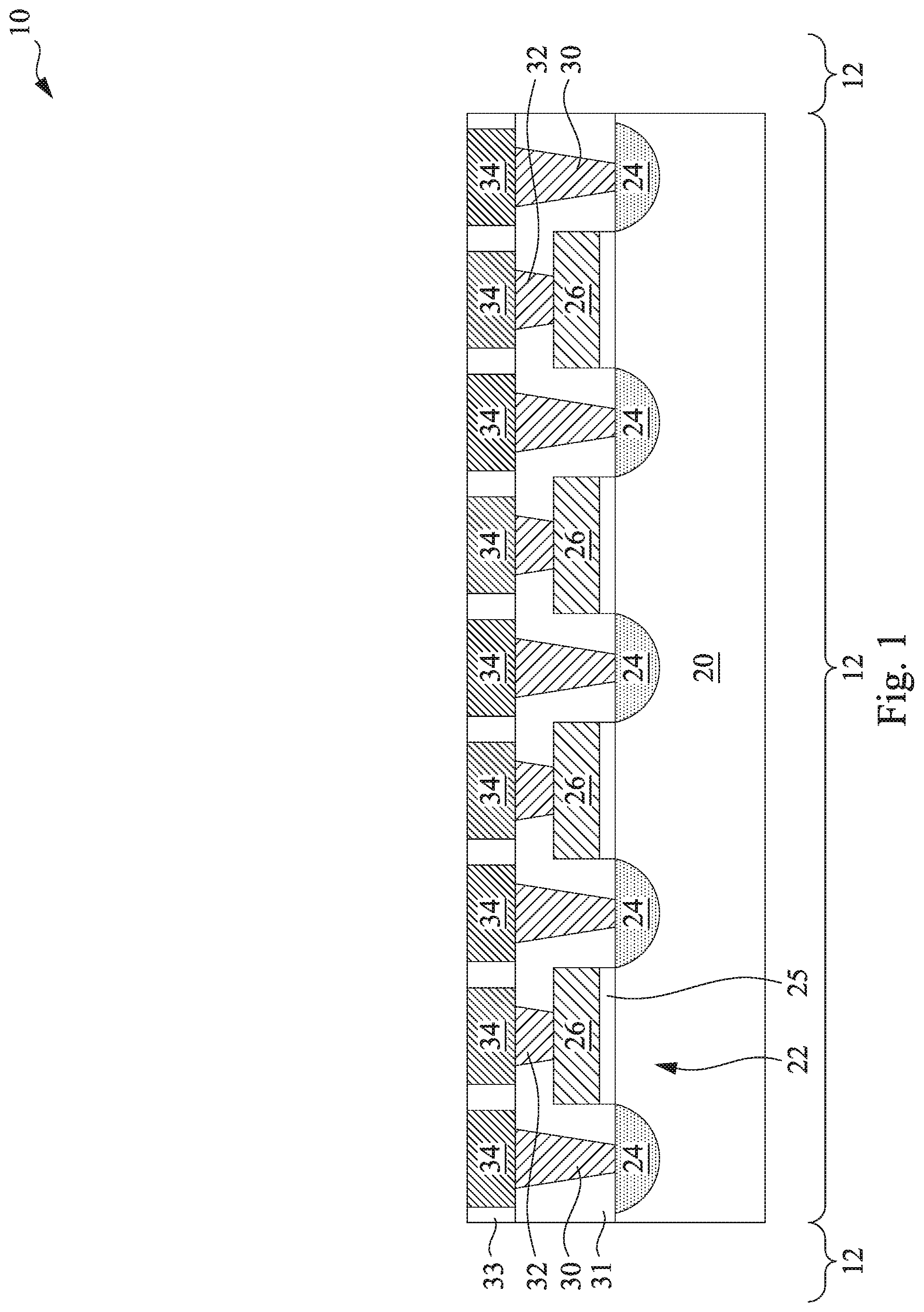 Patent US12324362 Figure 1 – Phase-change memory device and method