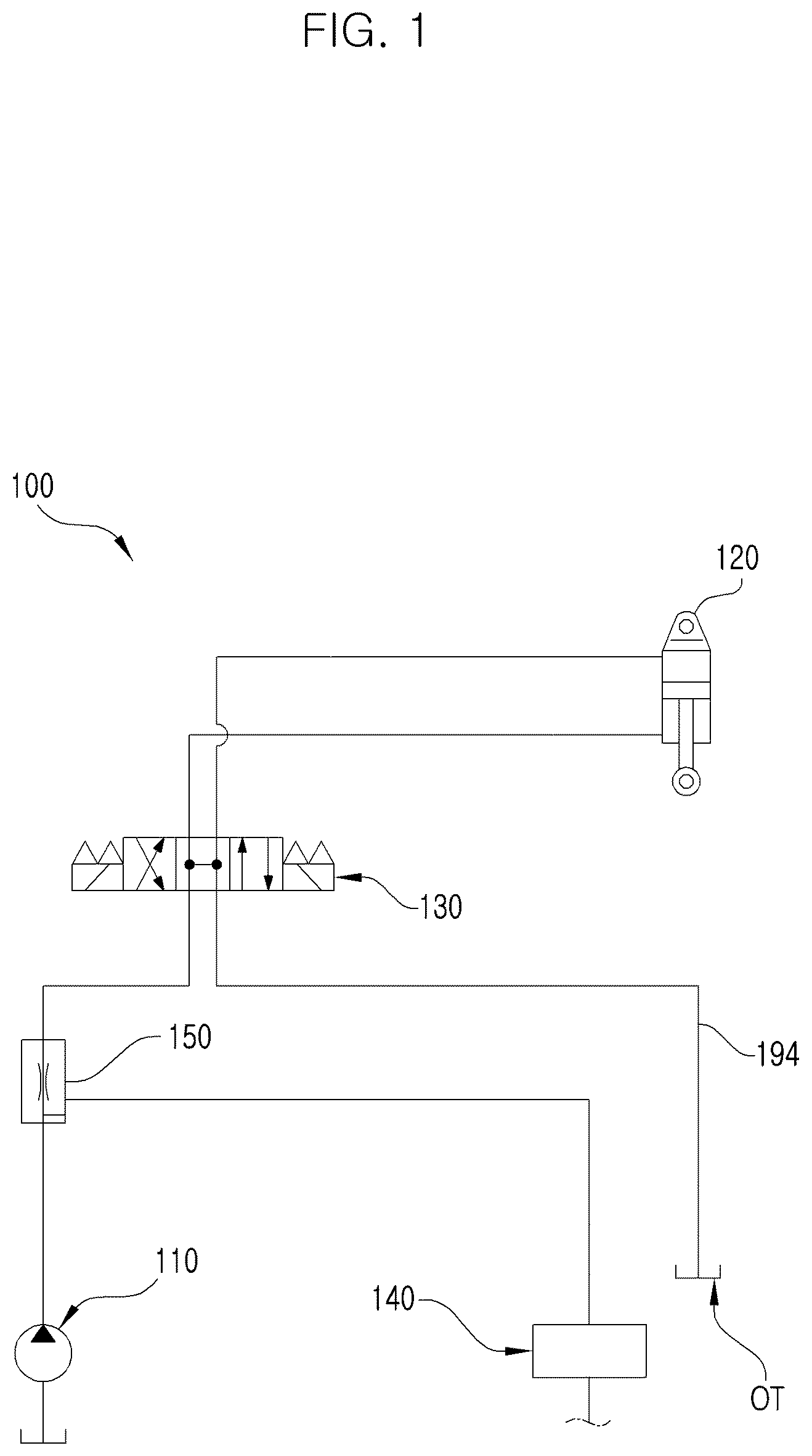 Patent US12324366 — Hydraulic circuit for agricultural tractor — Figure 1