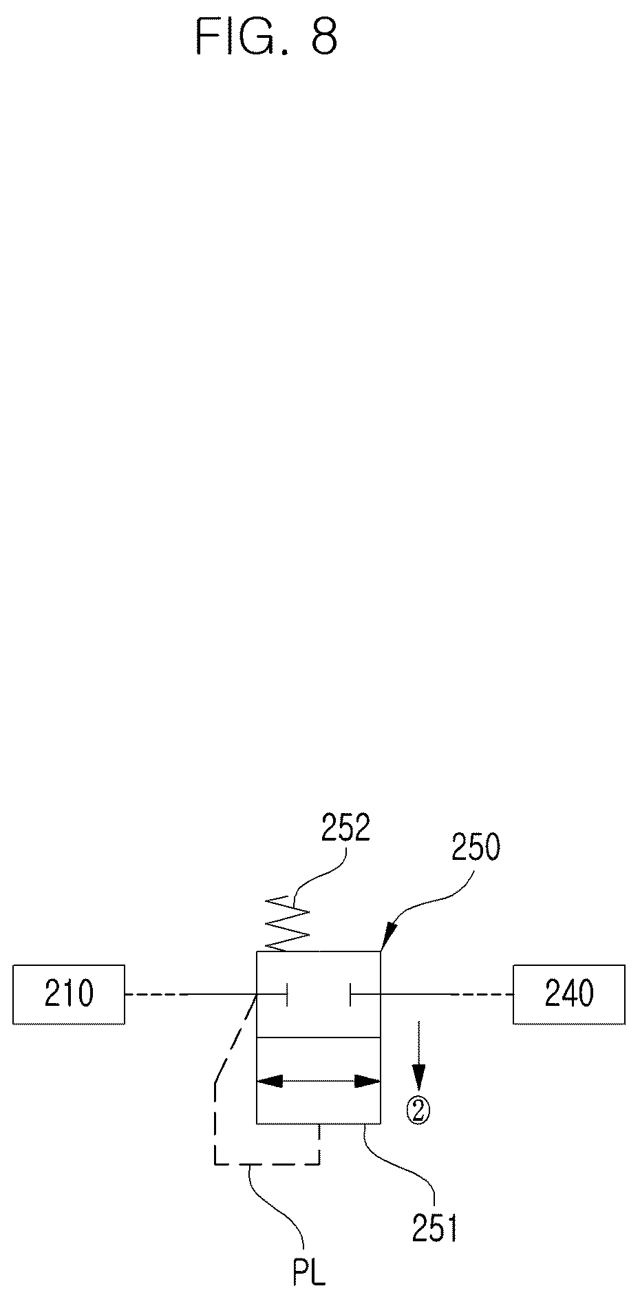 Patent US12324366 Figure 8 – Hydraulic circuit for agricultural tractor