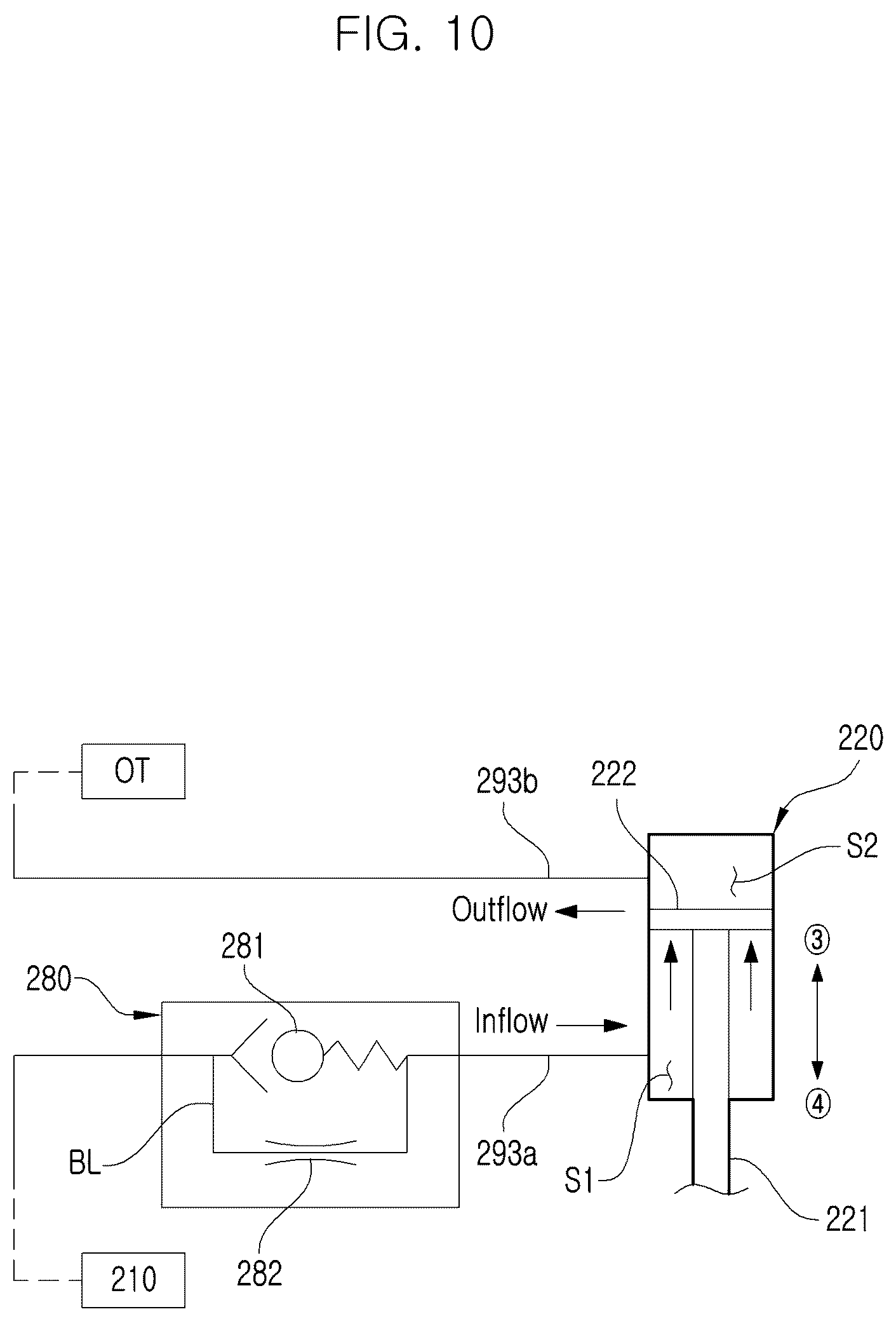 Patent US12324366 Figure 10 – Hydraulic circuit for agricultural tractor