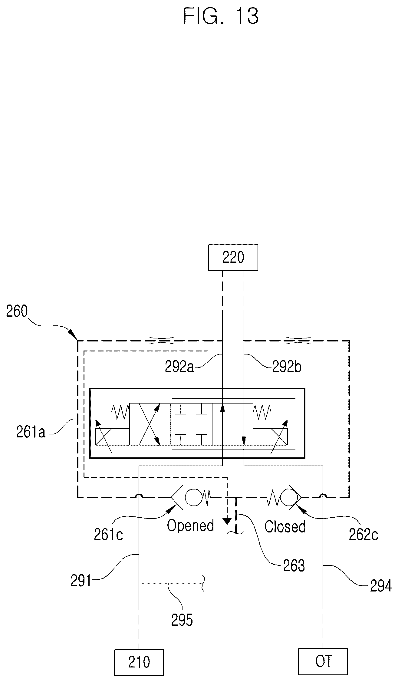 Patent US12324366 Figure 13 – Hydraulic circuit for agricultural tractor