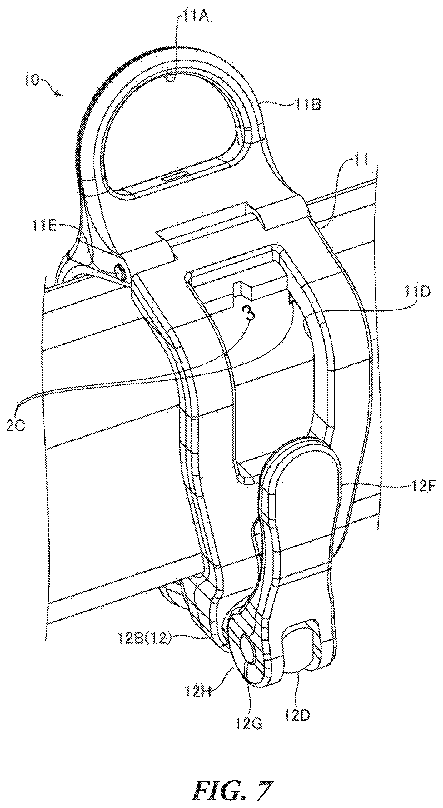 Patent US12324369 Figure 7 – Working machine with operating rod and hanging tool for shoulder belt