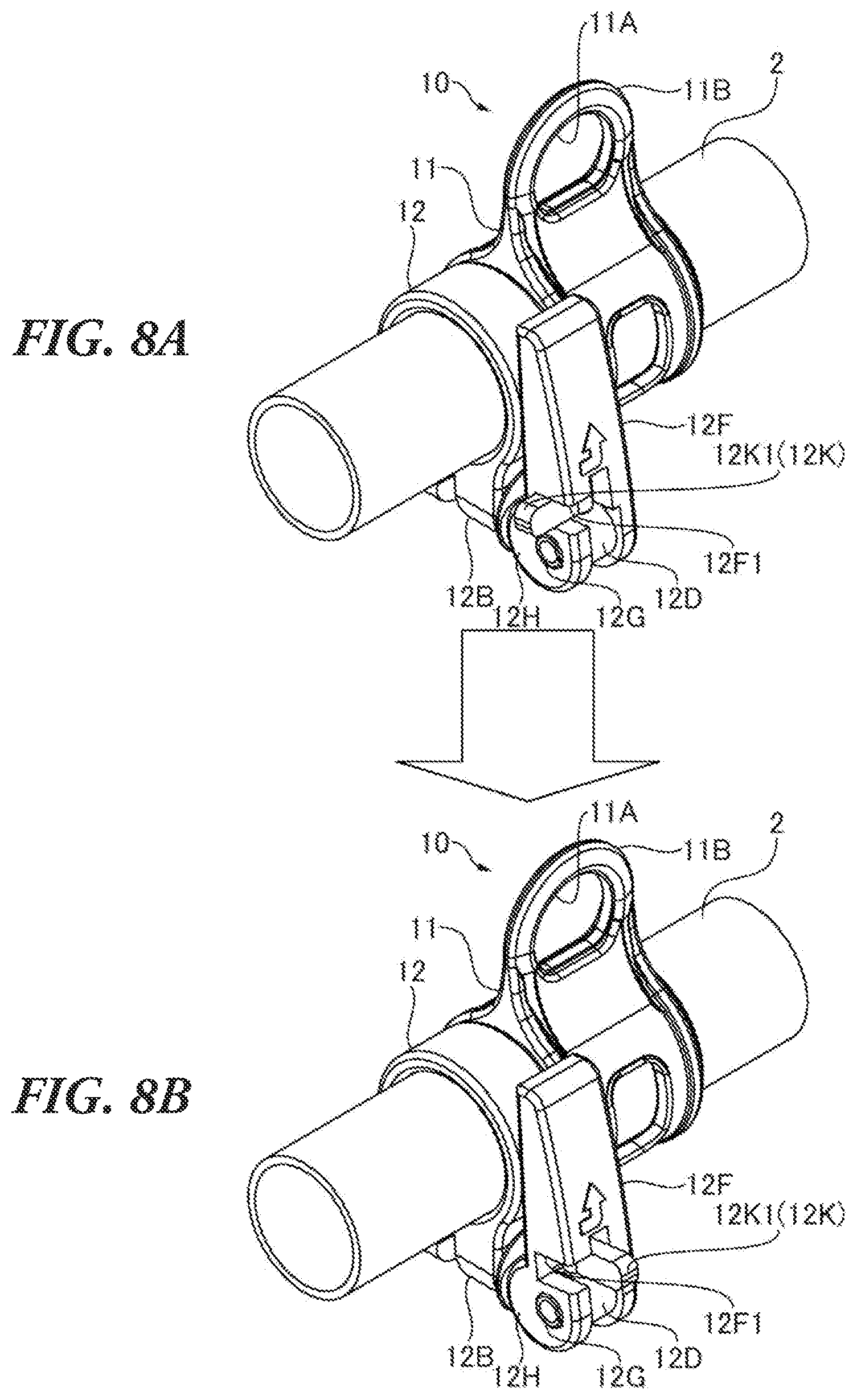 Patent US12324369 Figure 8 – Working machine with operating rod and hanging tool for shoulder belt