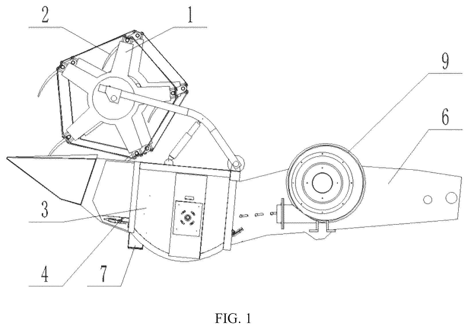 Patent US12324373 Figure 1 – Combine harvester for seed production and multiplication of grains with automatic cleaning function