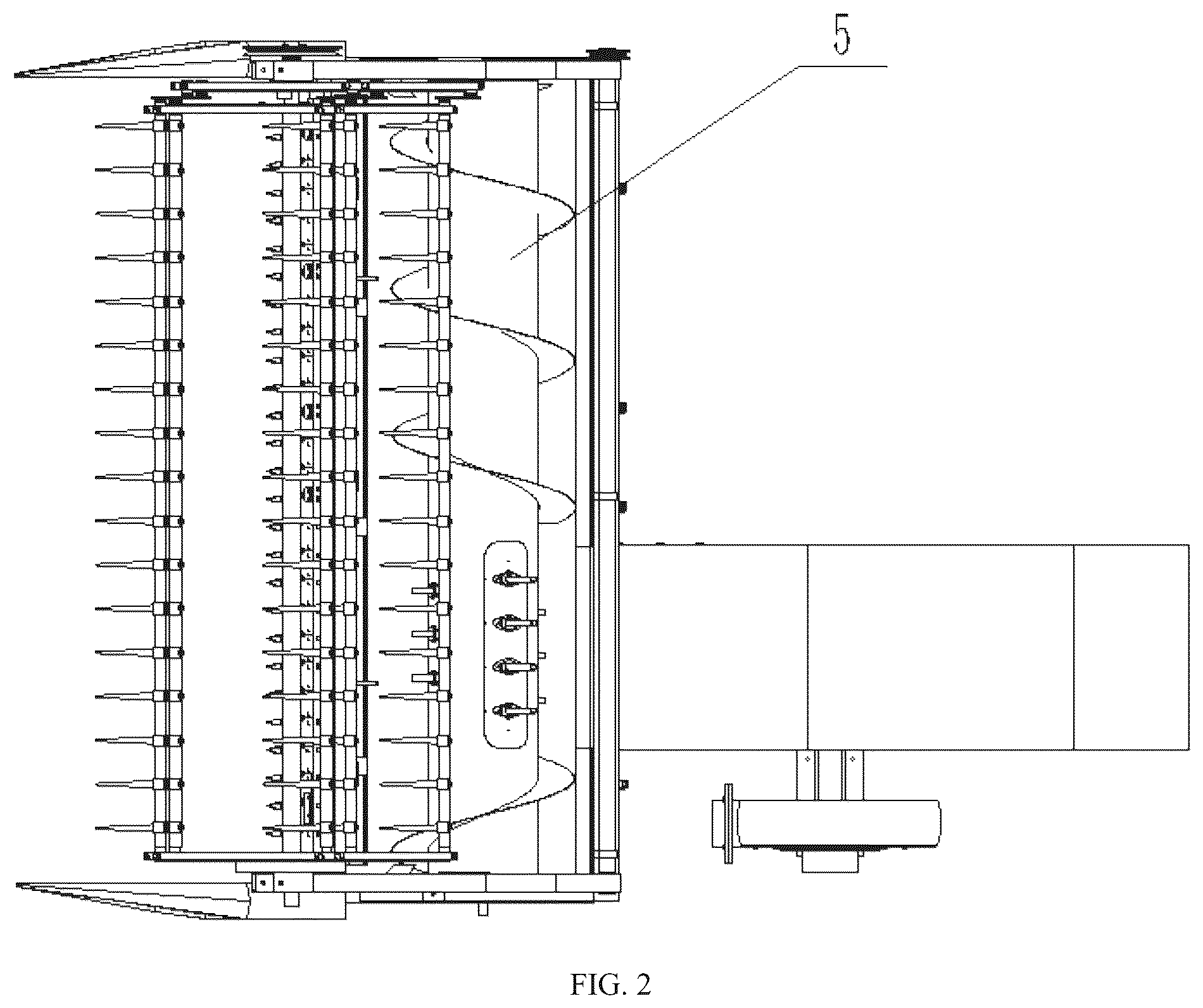 Patent US12324373 Figure 2 – Combine harvester for seed production and multiplication of grains with automatic cleaning function