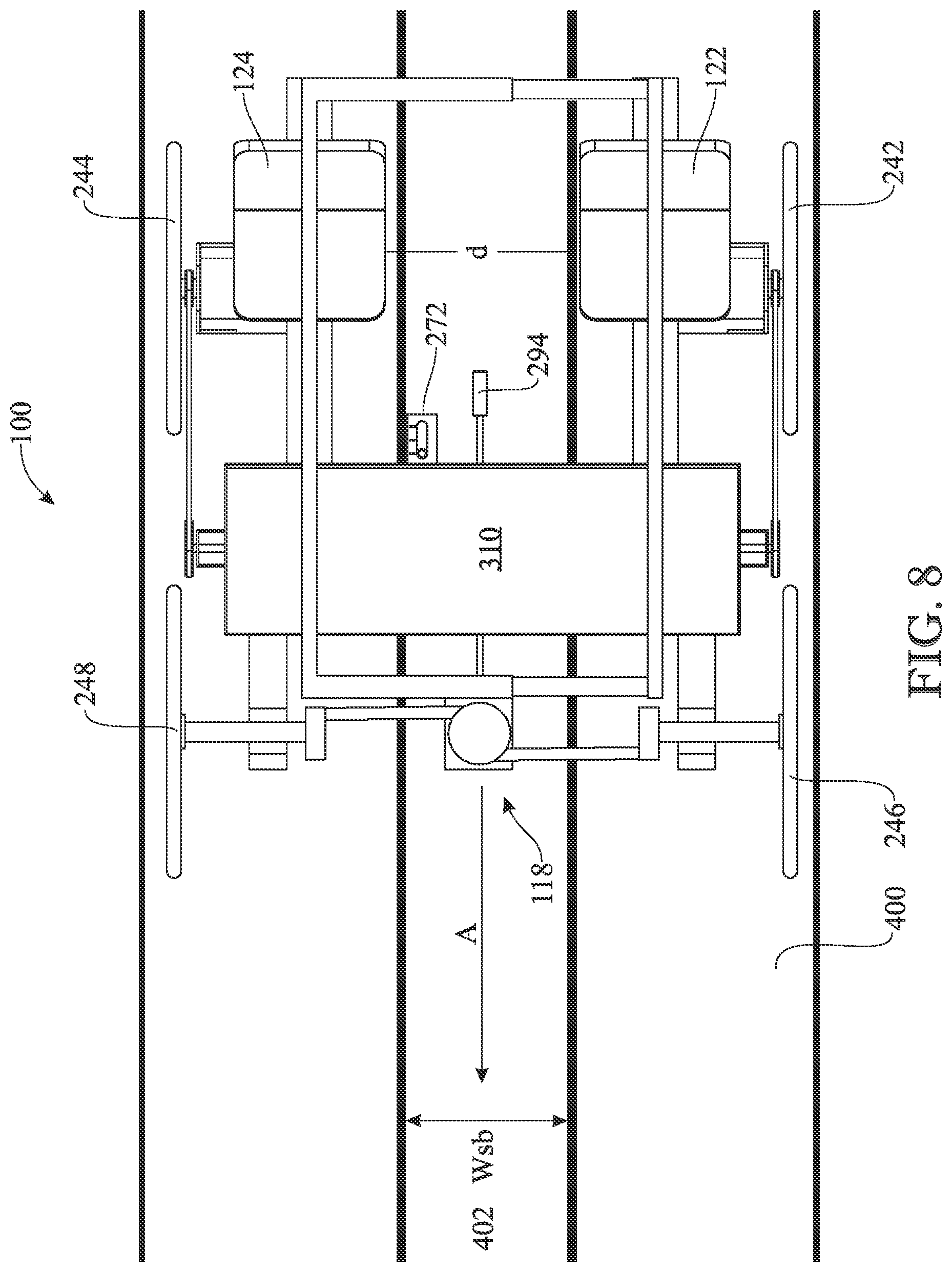 Patent US12324375 Figure 8 – Width adjustable harvesting apparatus and machine