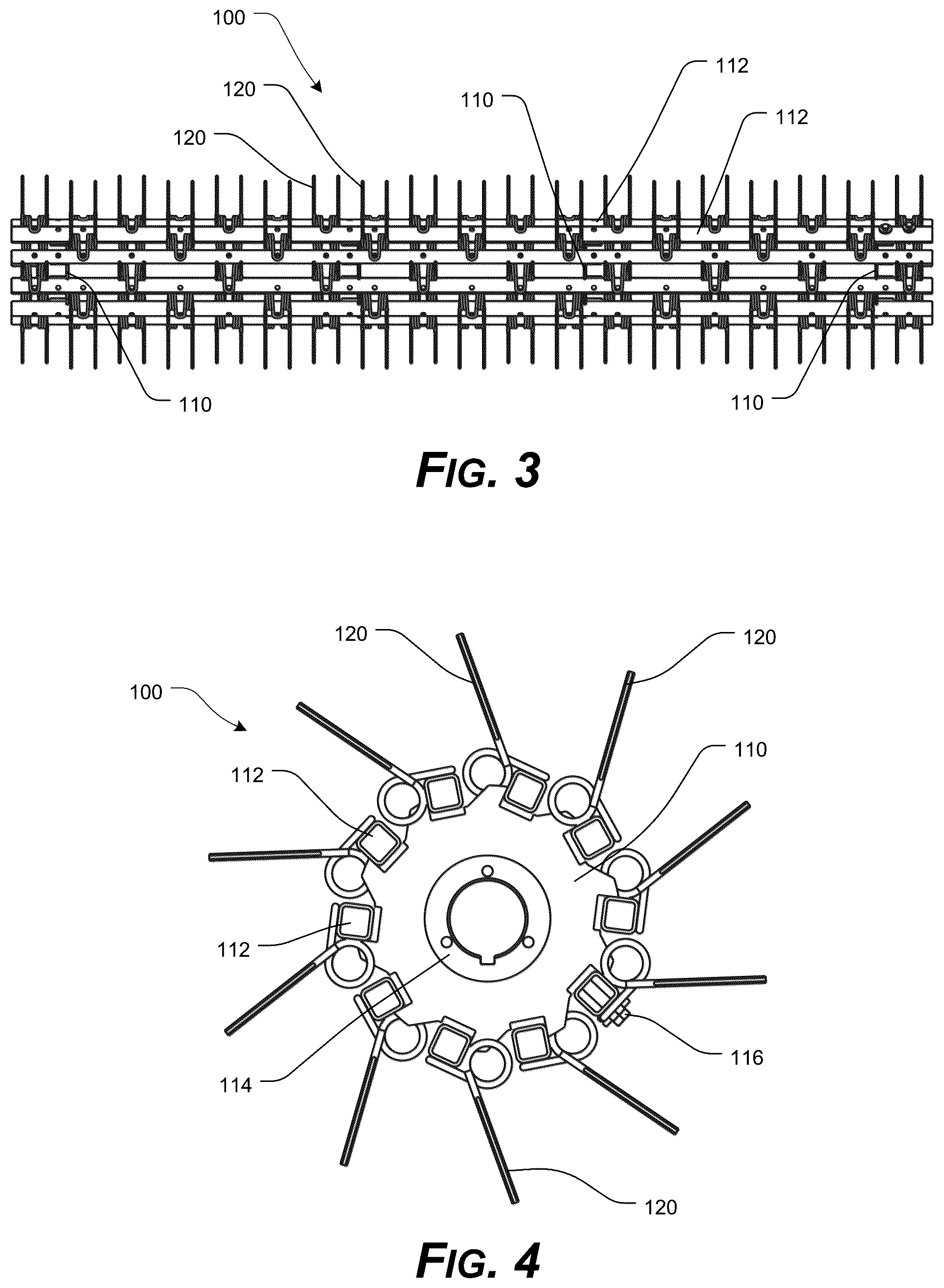 Patent US12324376 Figure 3 – Threshing/separating device having tined accelerator and/or axial rotor system