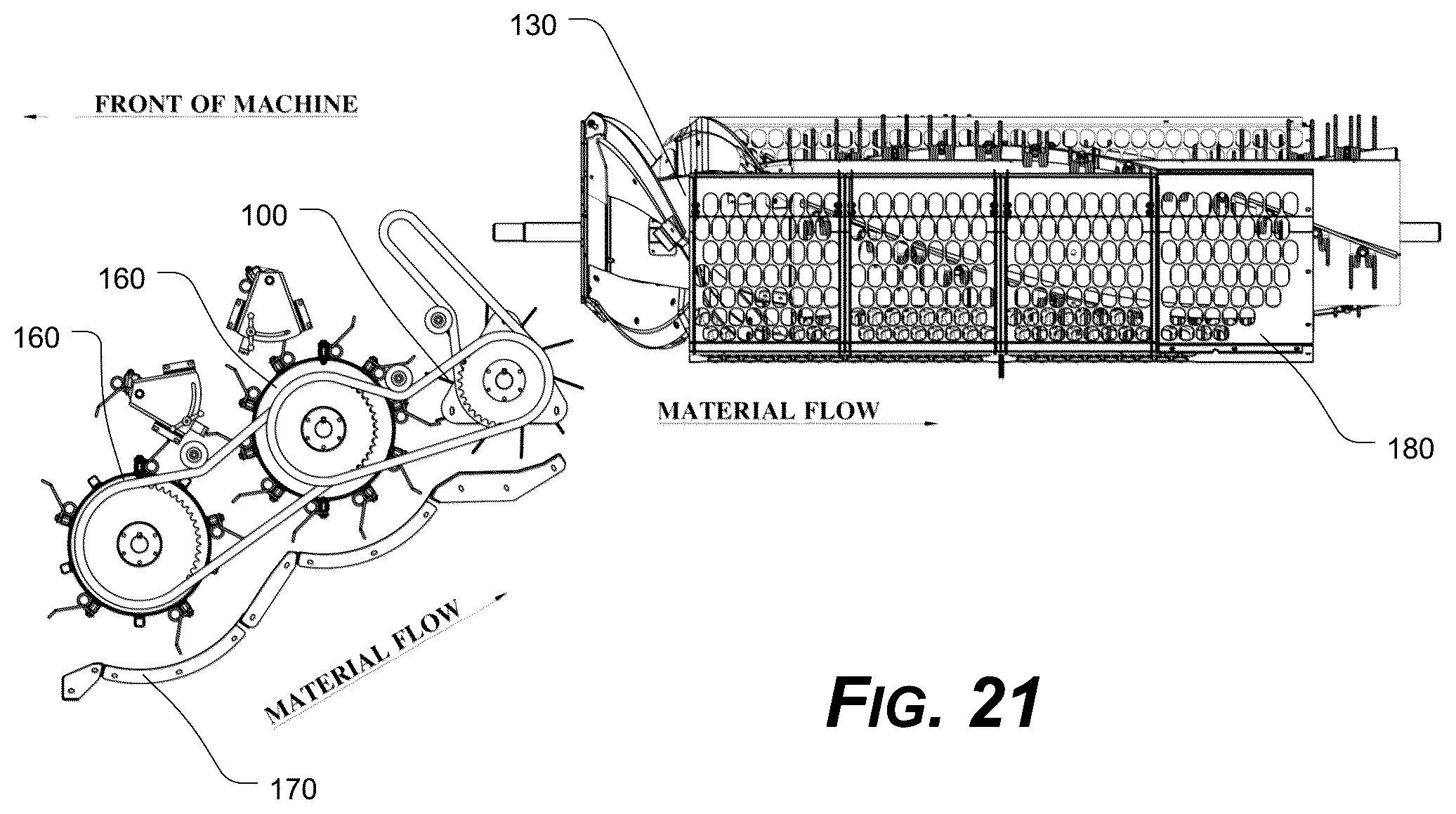 Patent US12324376 Figure 15 – Threshing/separating device having tined accelerator and/or axial rotor system
