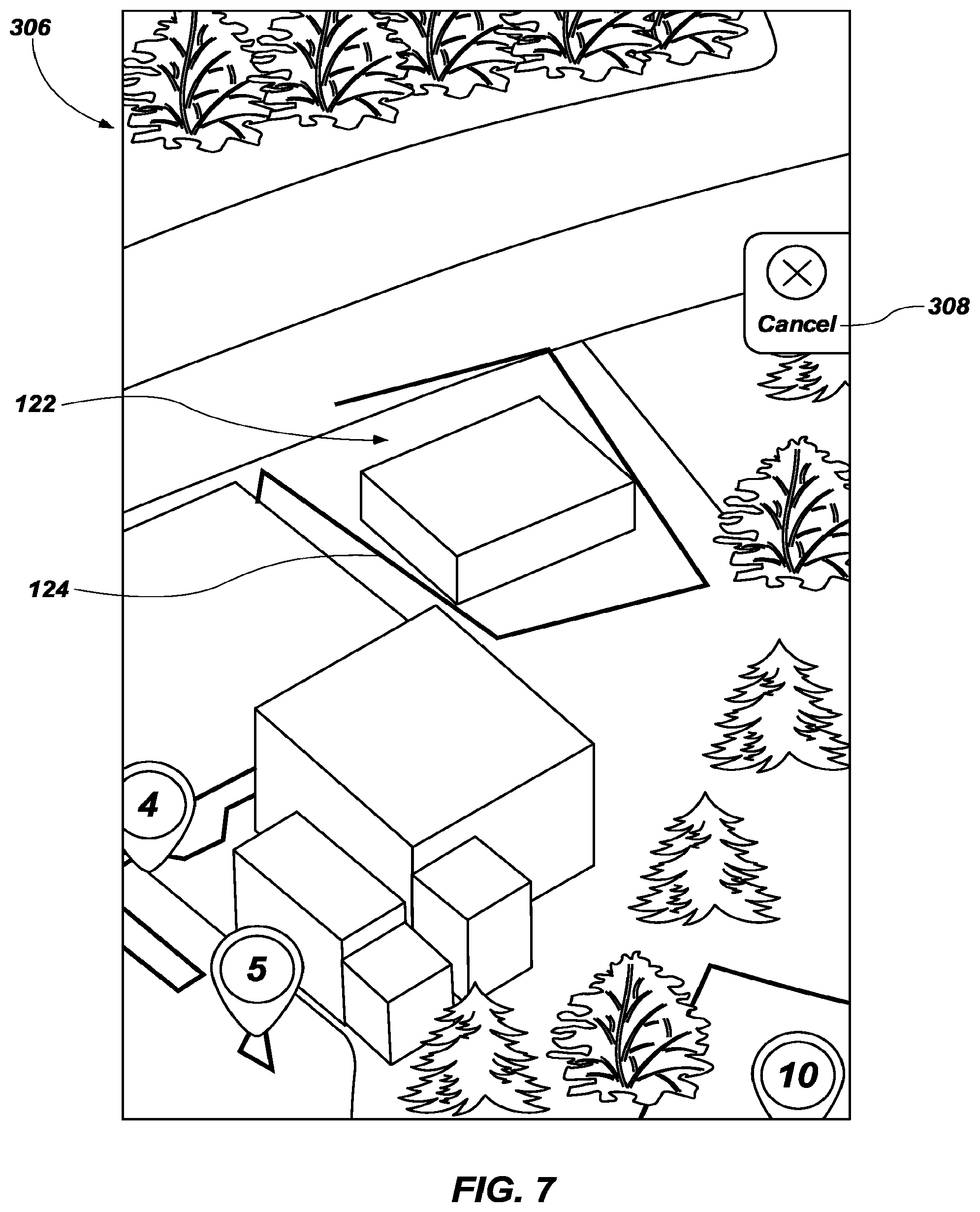 Patent US12324381 Figure 7 – Irrigation system map integration