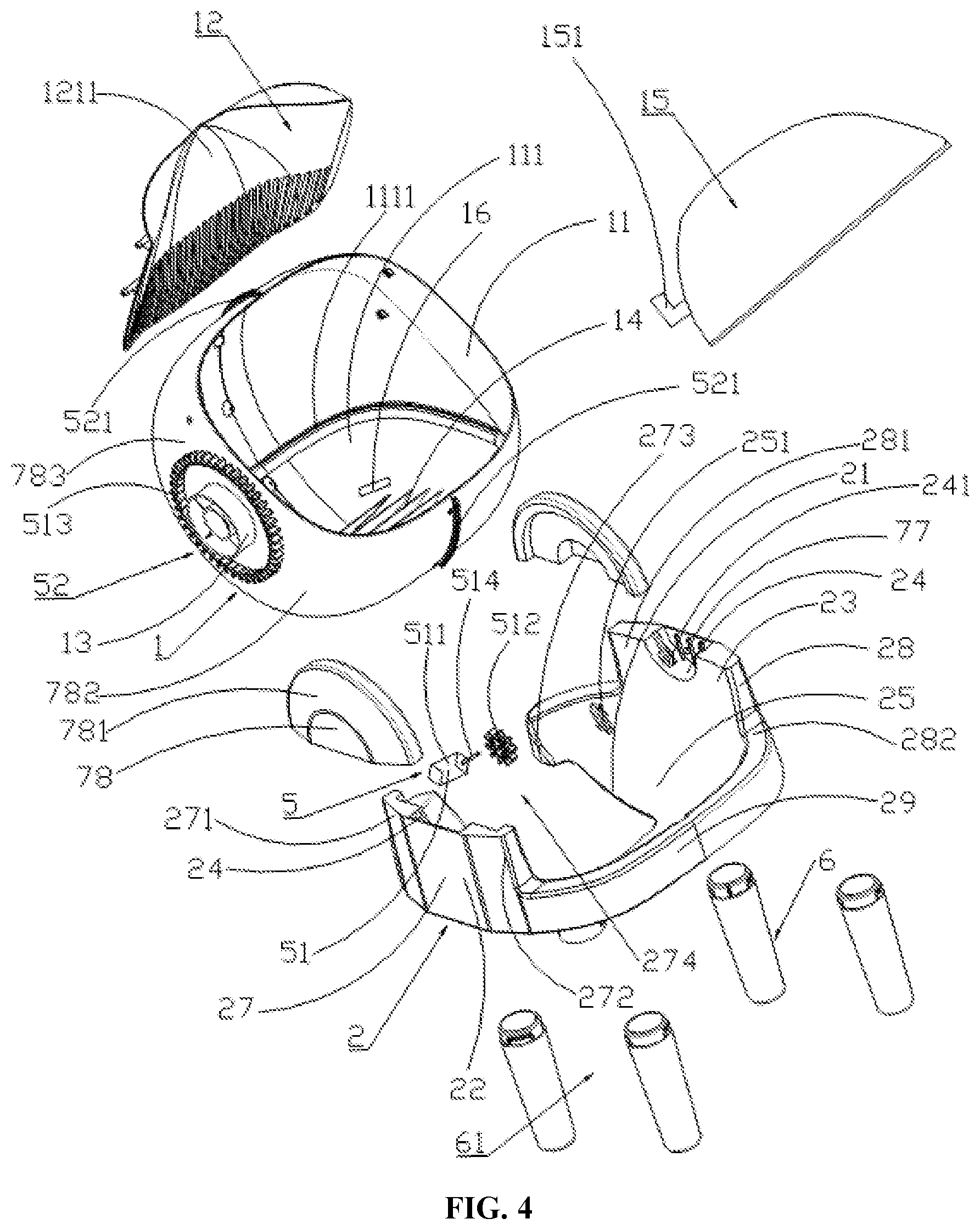 Patent US12324407 Figure 4 – Pet toilet