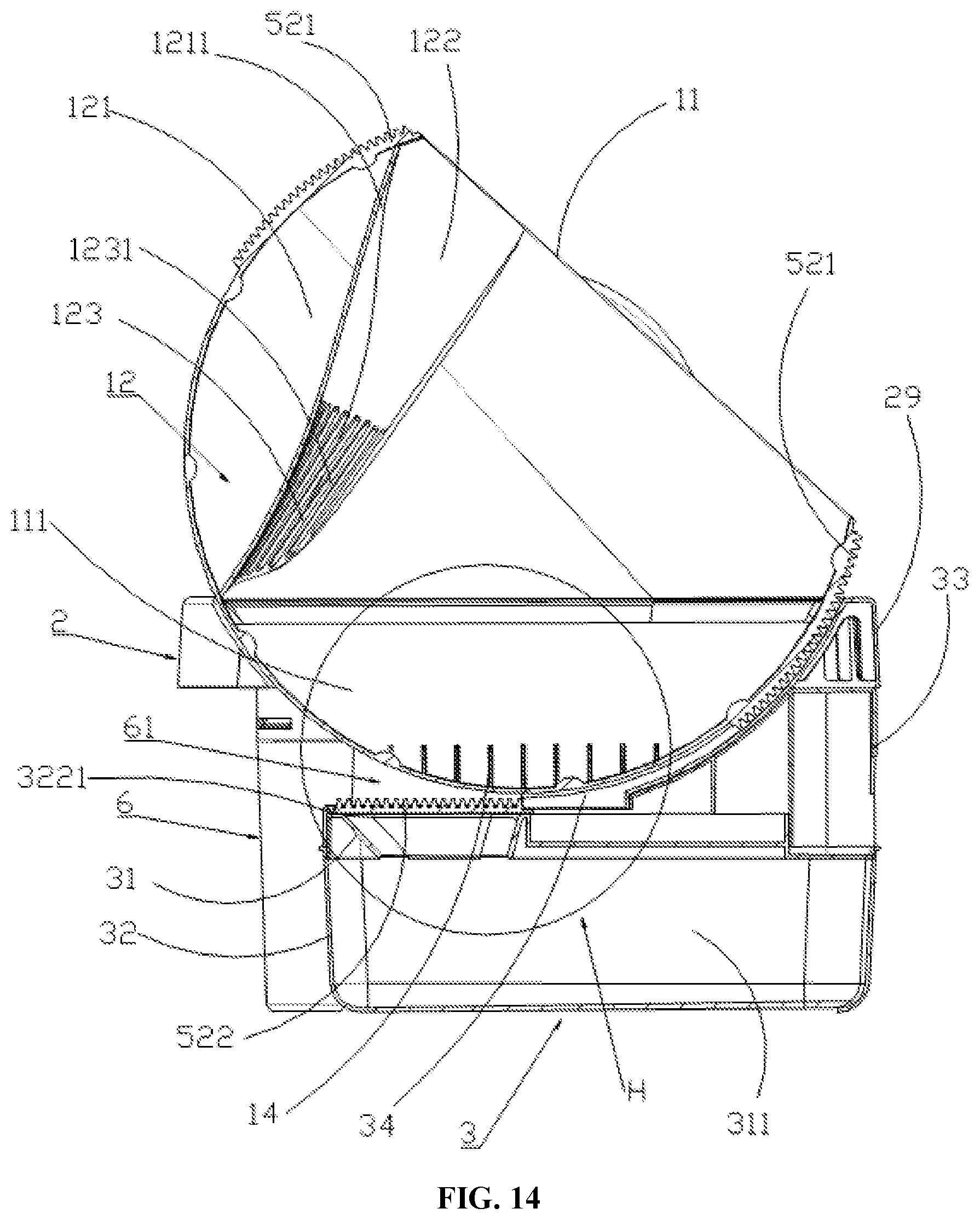 Patent US12324407 Figure 14 – Pet toilet
