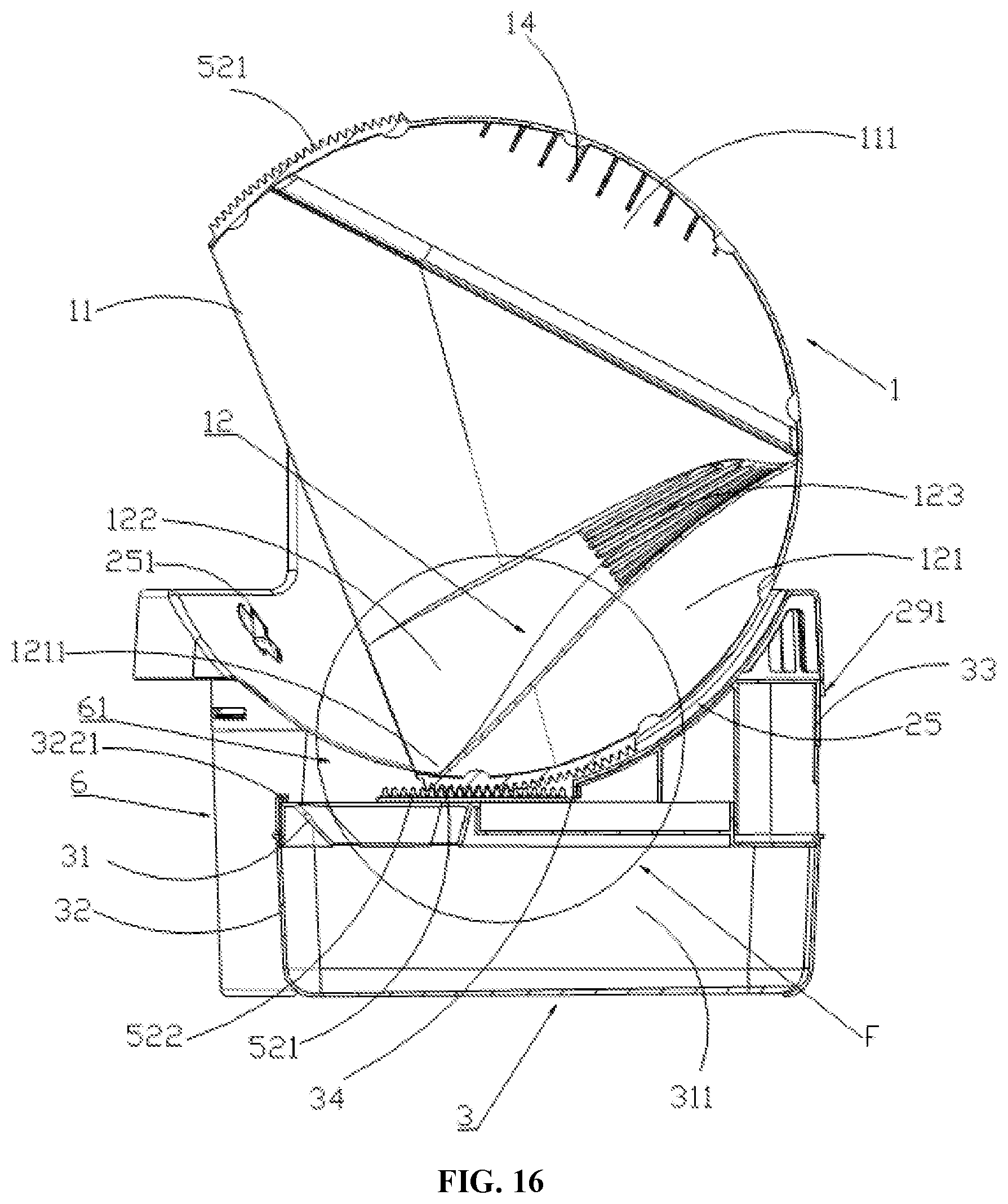 Patent US12324407 Figure 16 – Pet toilet