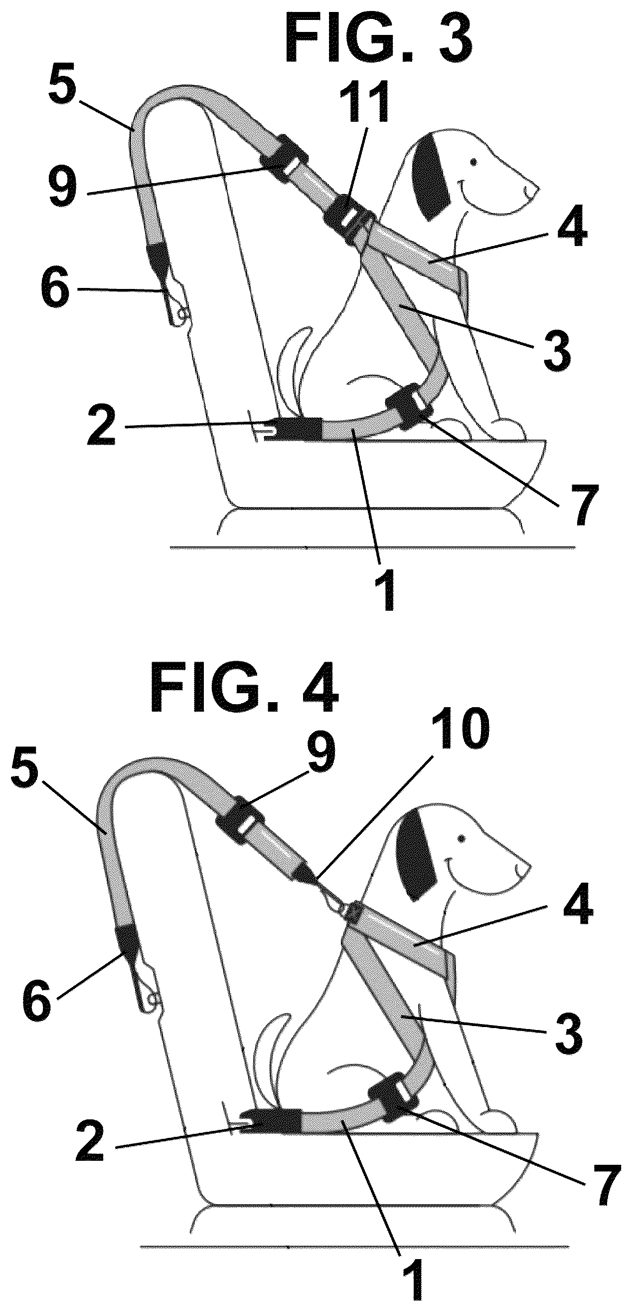 Patent US12324410 Figure 2 – Pet security device for vehicles