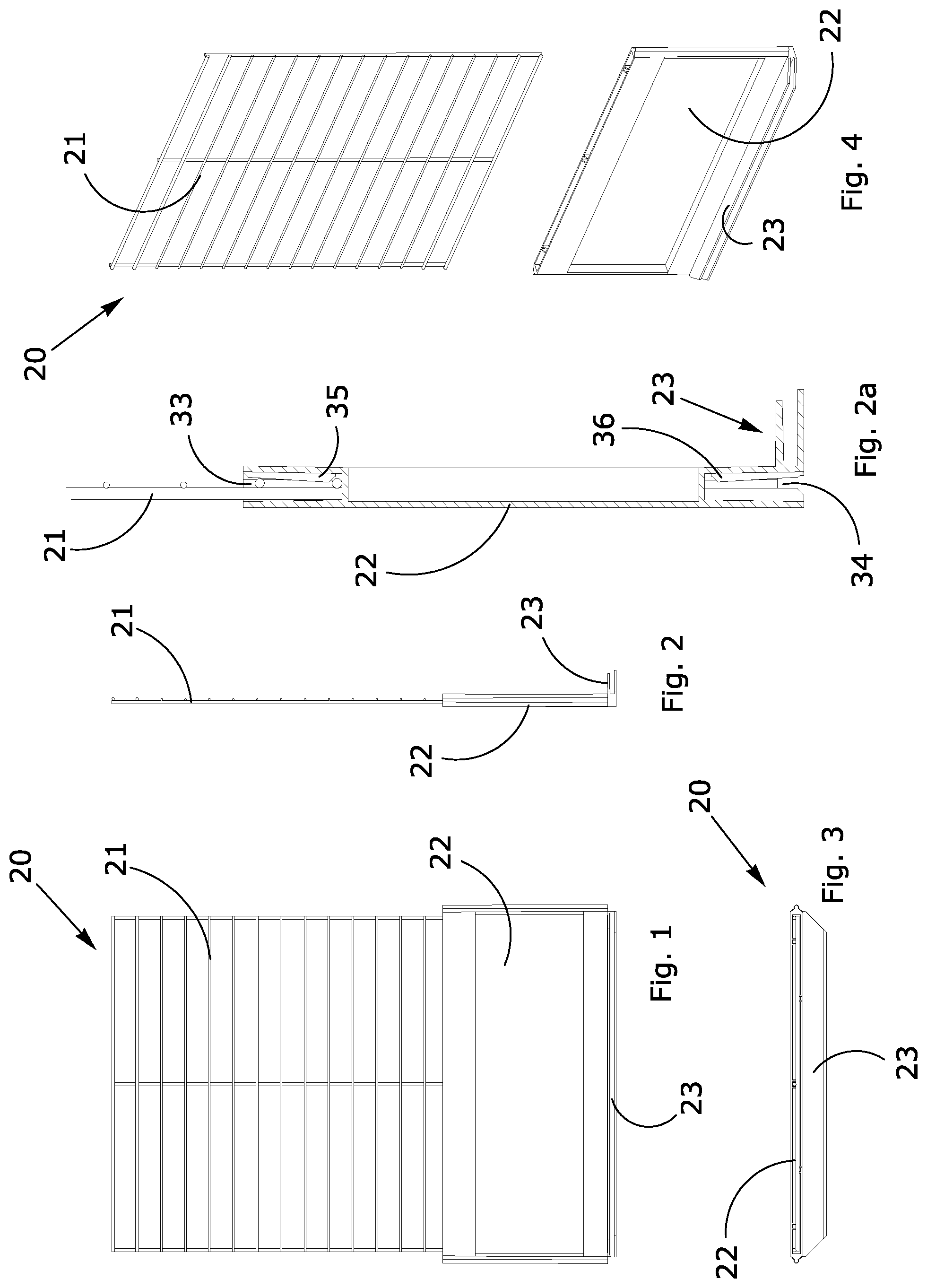 Patent US12324411 Figure 1 – Modular frame expandable to form a pet's cage